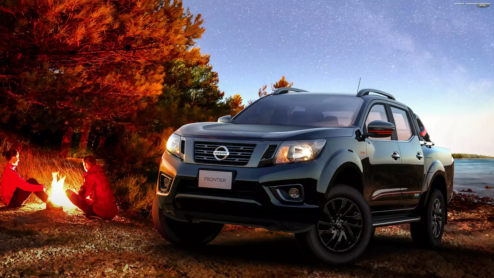 Ognisko, Nissan Frontier, Czarny