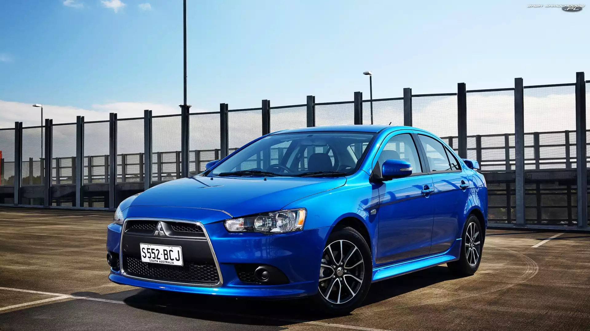 2014, Niebieski, Mitsubishi Lancer ES Sport