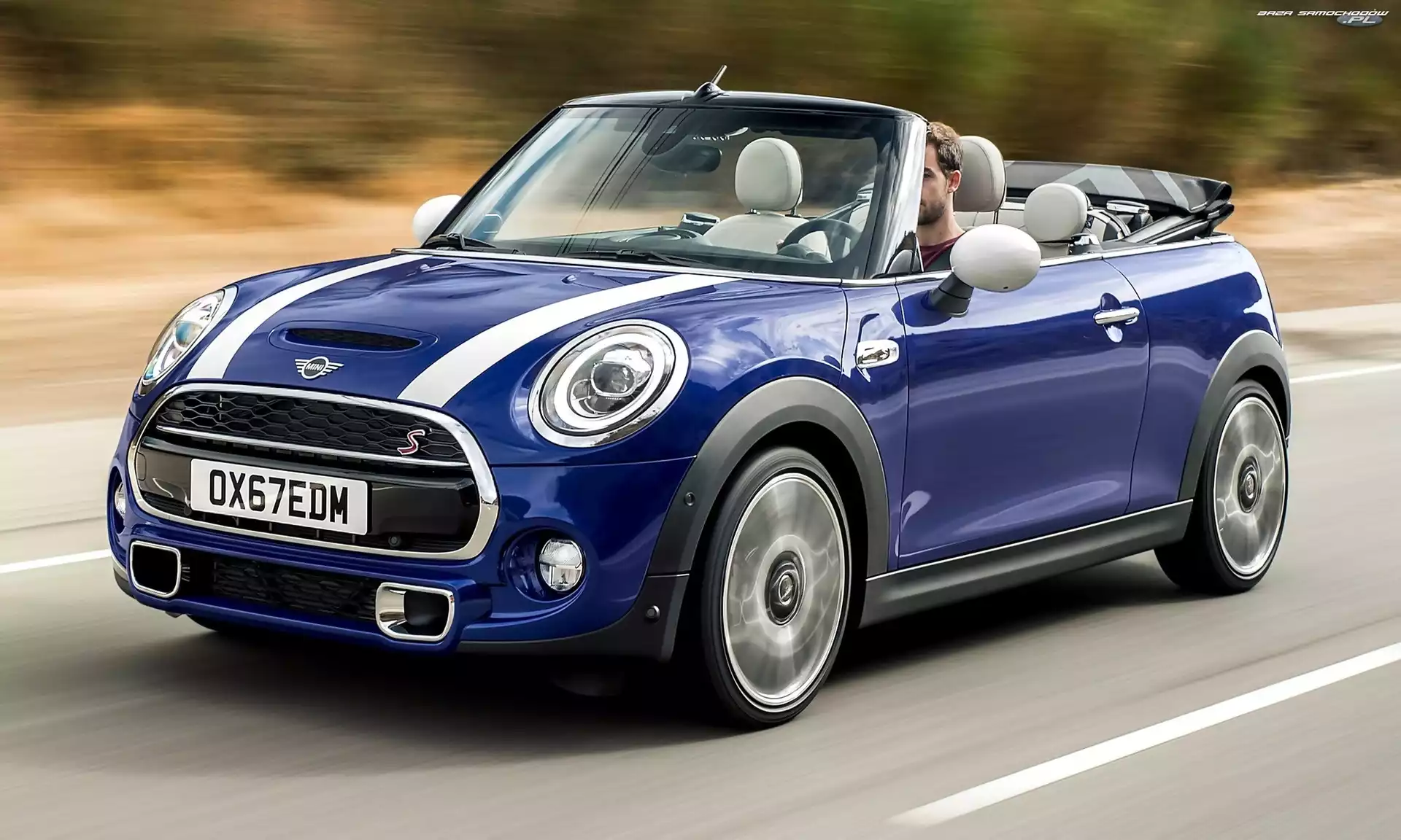 2019, Mini Cooper S Convertible, Niebieski