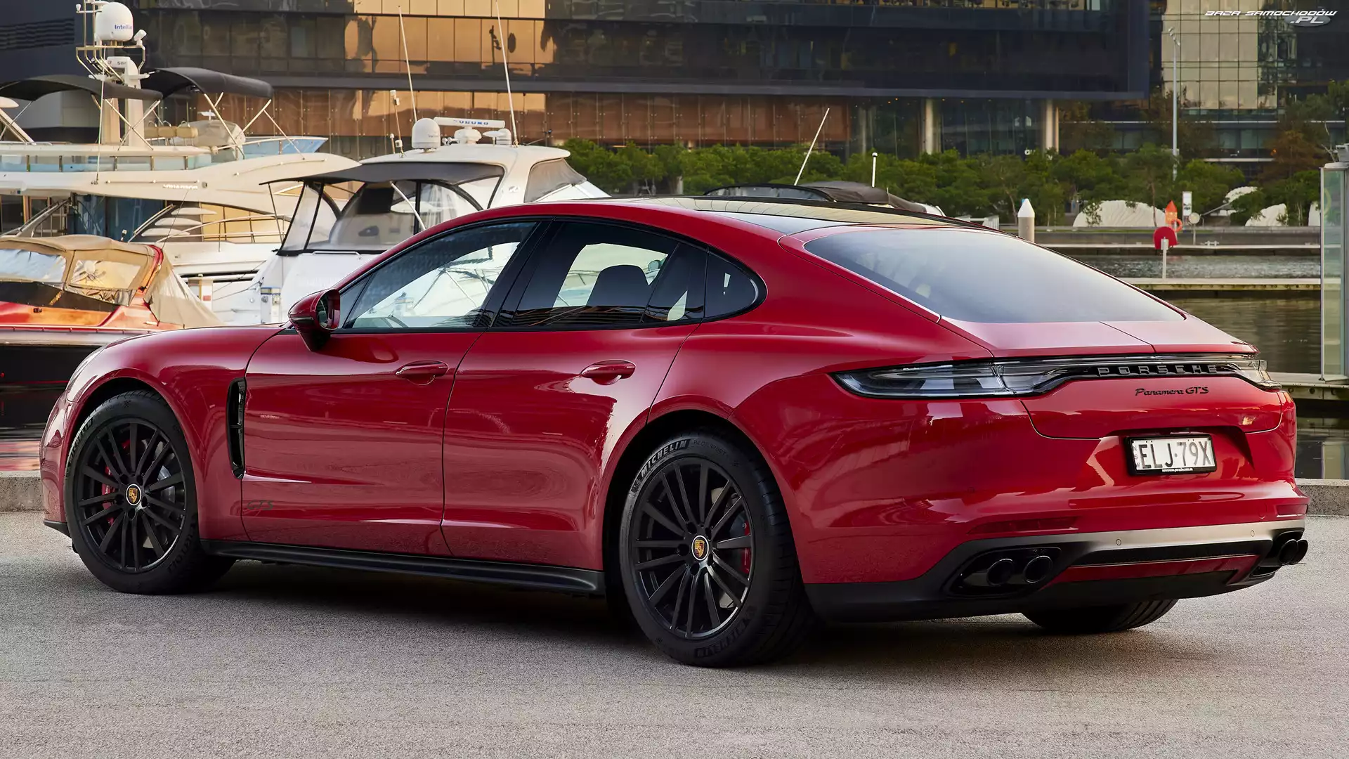 2021, Czerwone, Porsche Panamera GTS