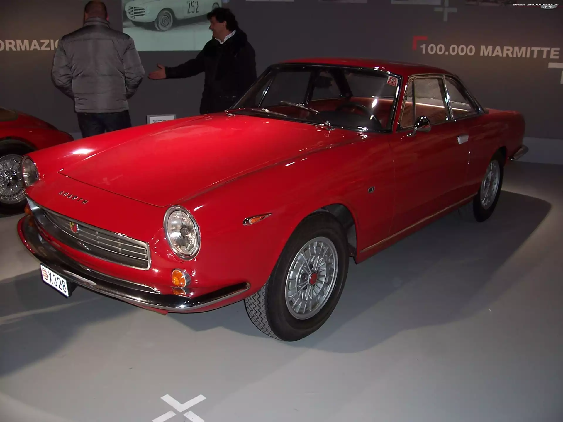 Abarth 2400, Chrom, Czerwony, Zderzak