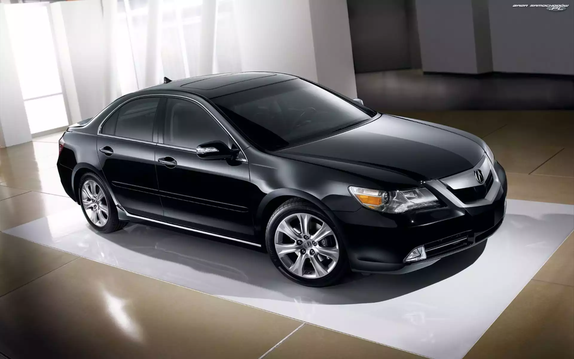 Acura RL, Salon, Czarna, Grafika