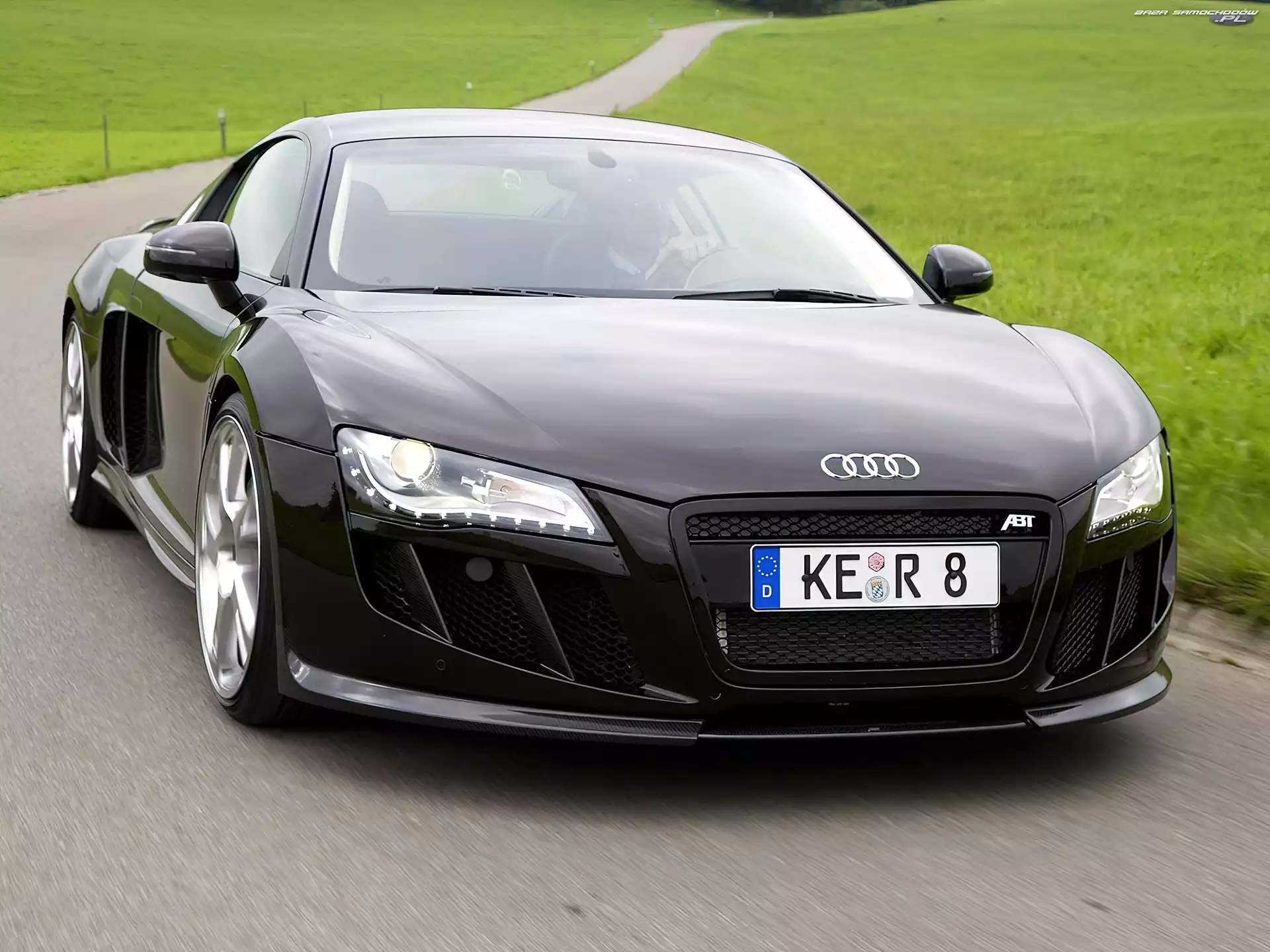Czarne, Audi R8, ABT, Zderzak