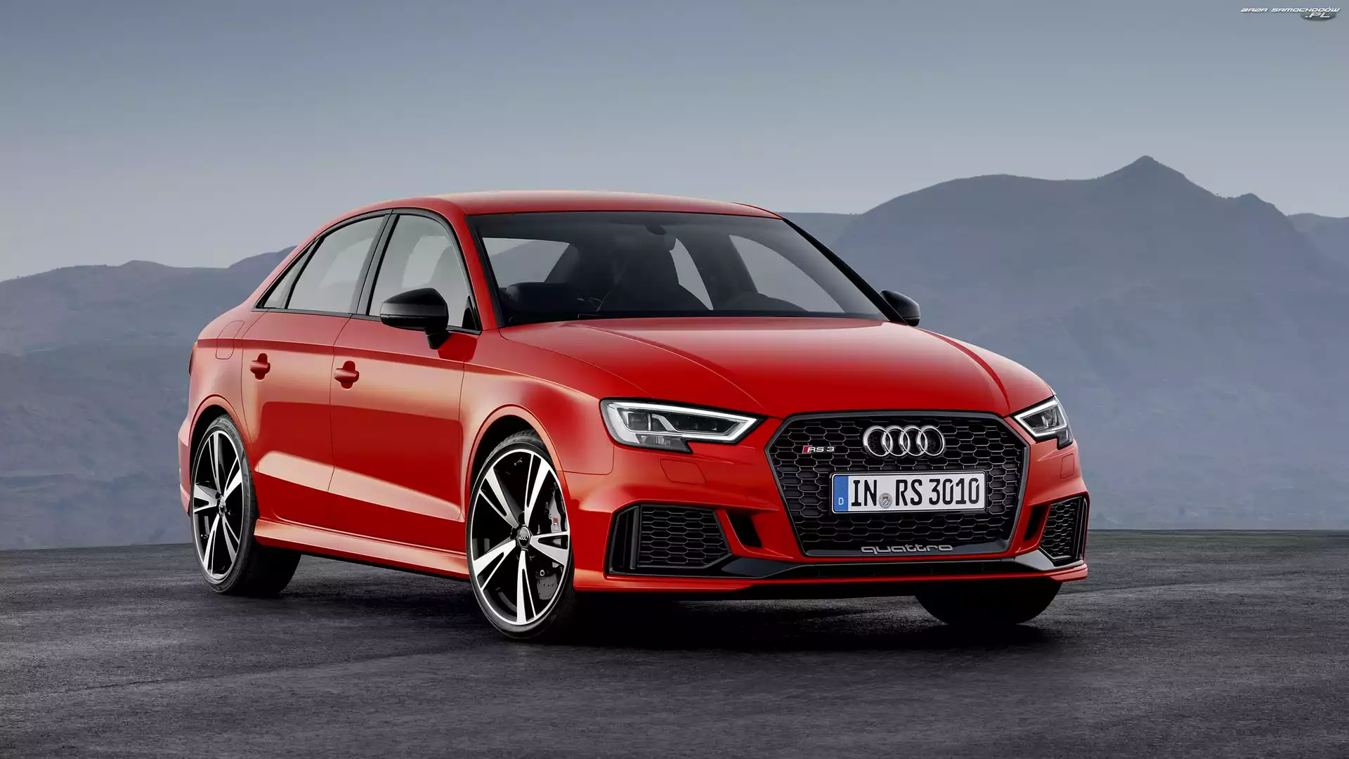 Audi RS3 Sedan, Góry, Czerwone, 2017