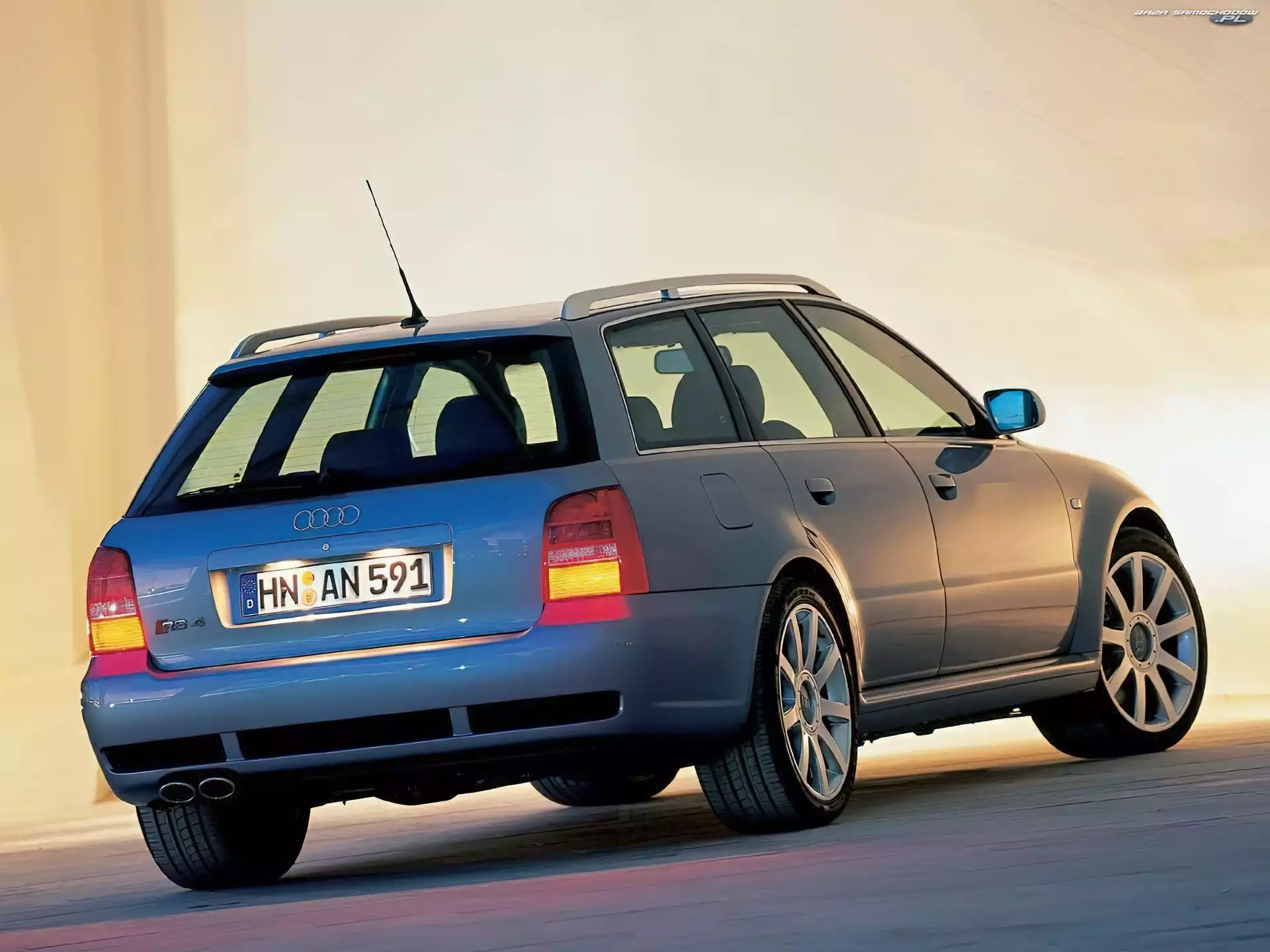 Niebieski, Audi, Avant