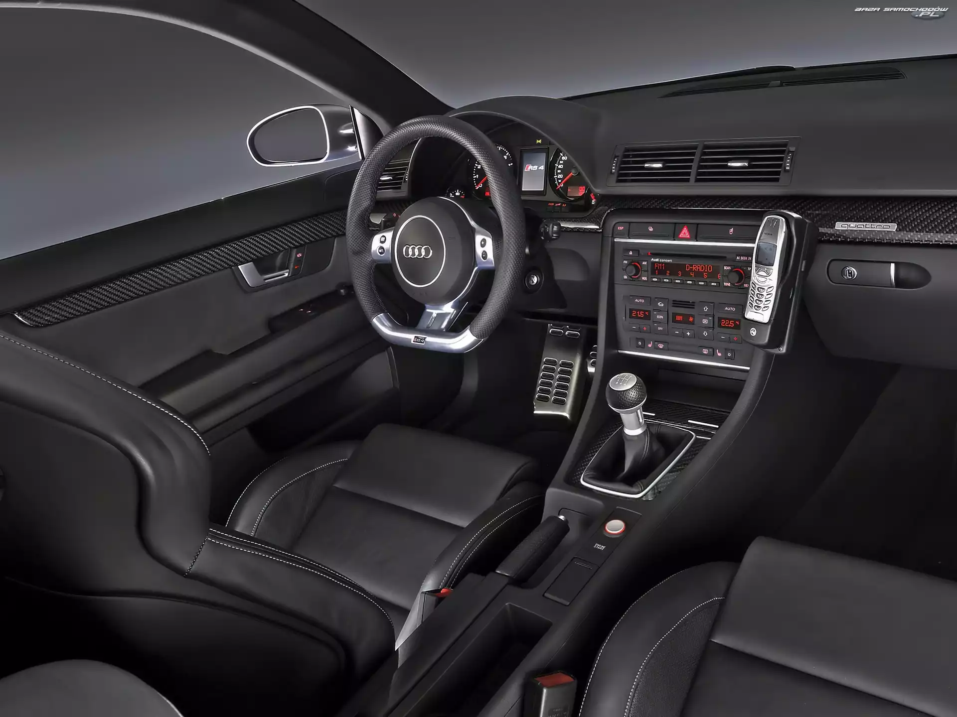 Wnętrze, Audi, RS4