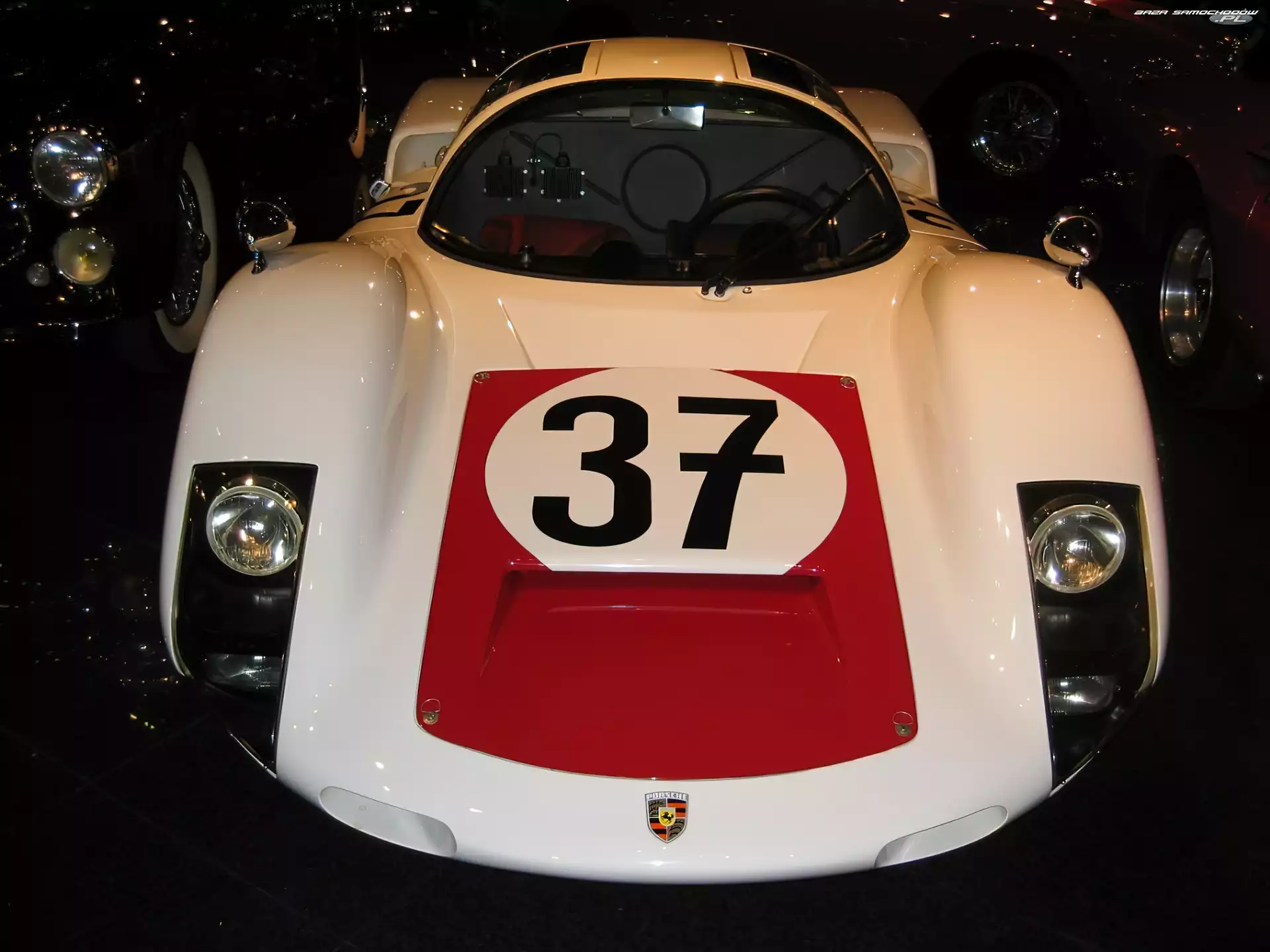 biały, Porsche, Samochód Rajdowy