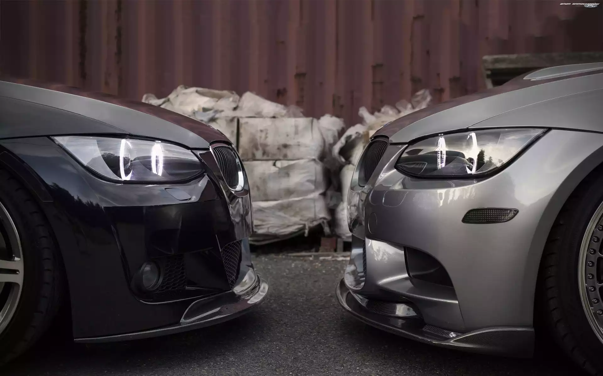 BMW M3 E90, Czarne, Srebrne
