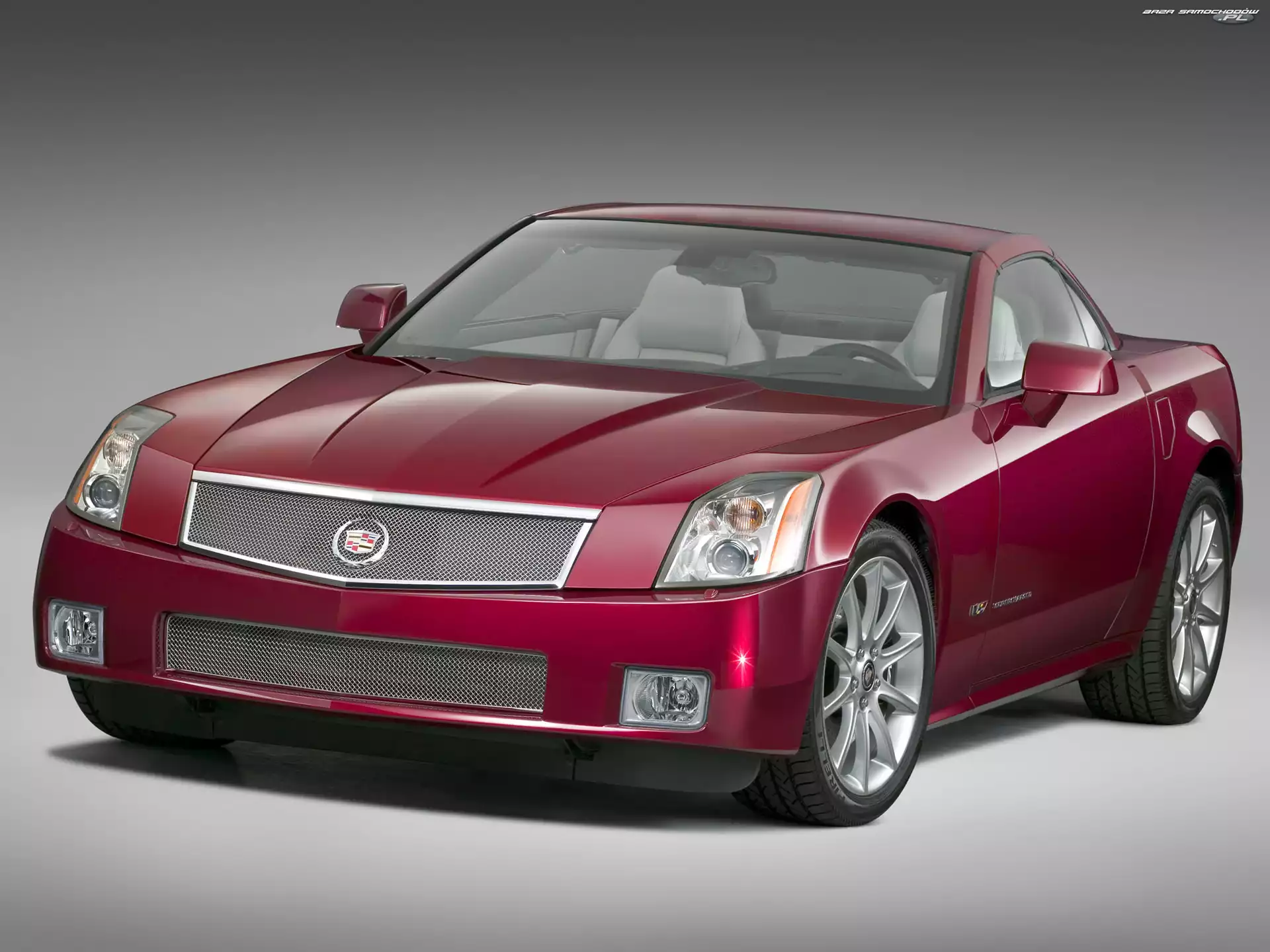 Cabrio, Bordowy, Cadillac XLR