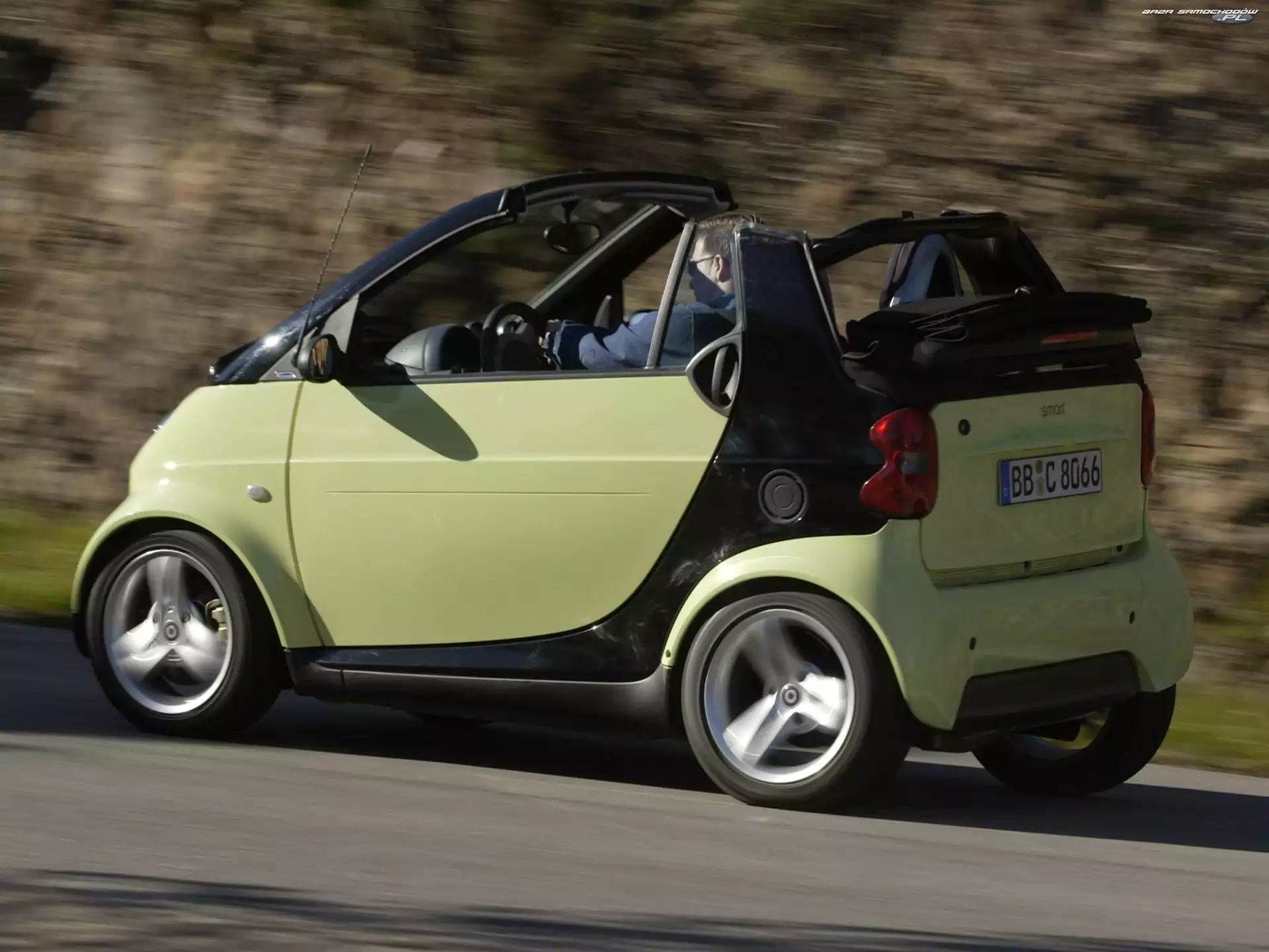 Cabrio, Pastelowy, Smart Fortwo