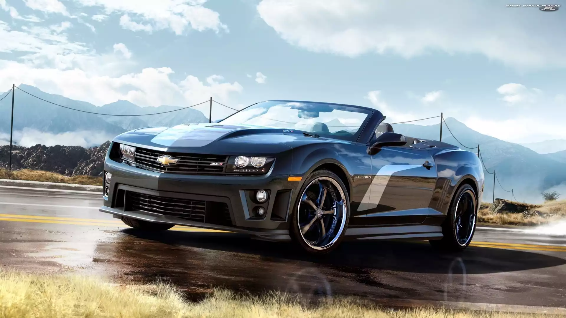 Czarny, Chevrolet, Camaro