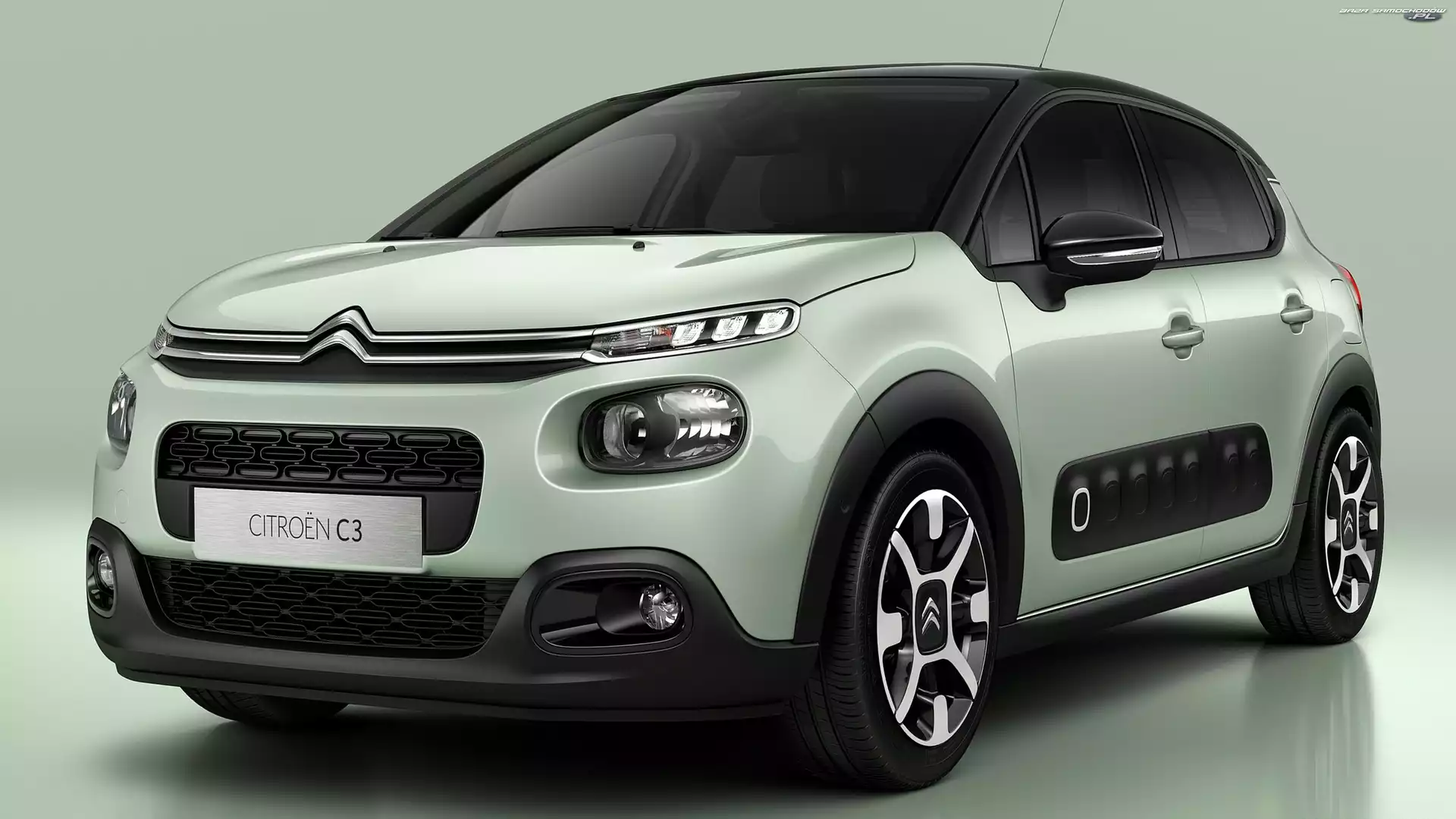 Citroen C3, Przód, Zielonkawy, 2016