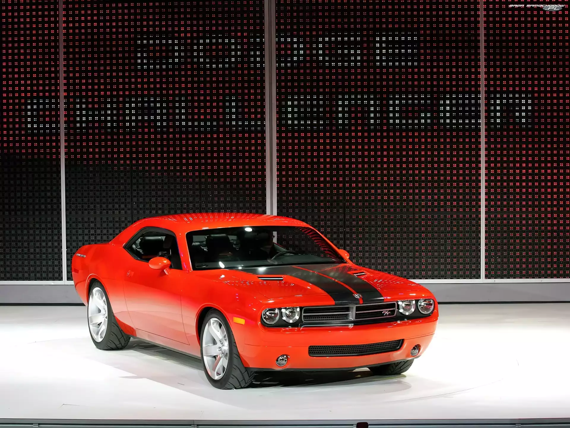 Coupe, Czerwony, Dodge Challenger