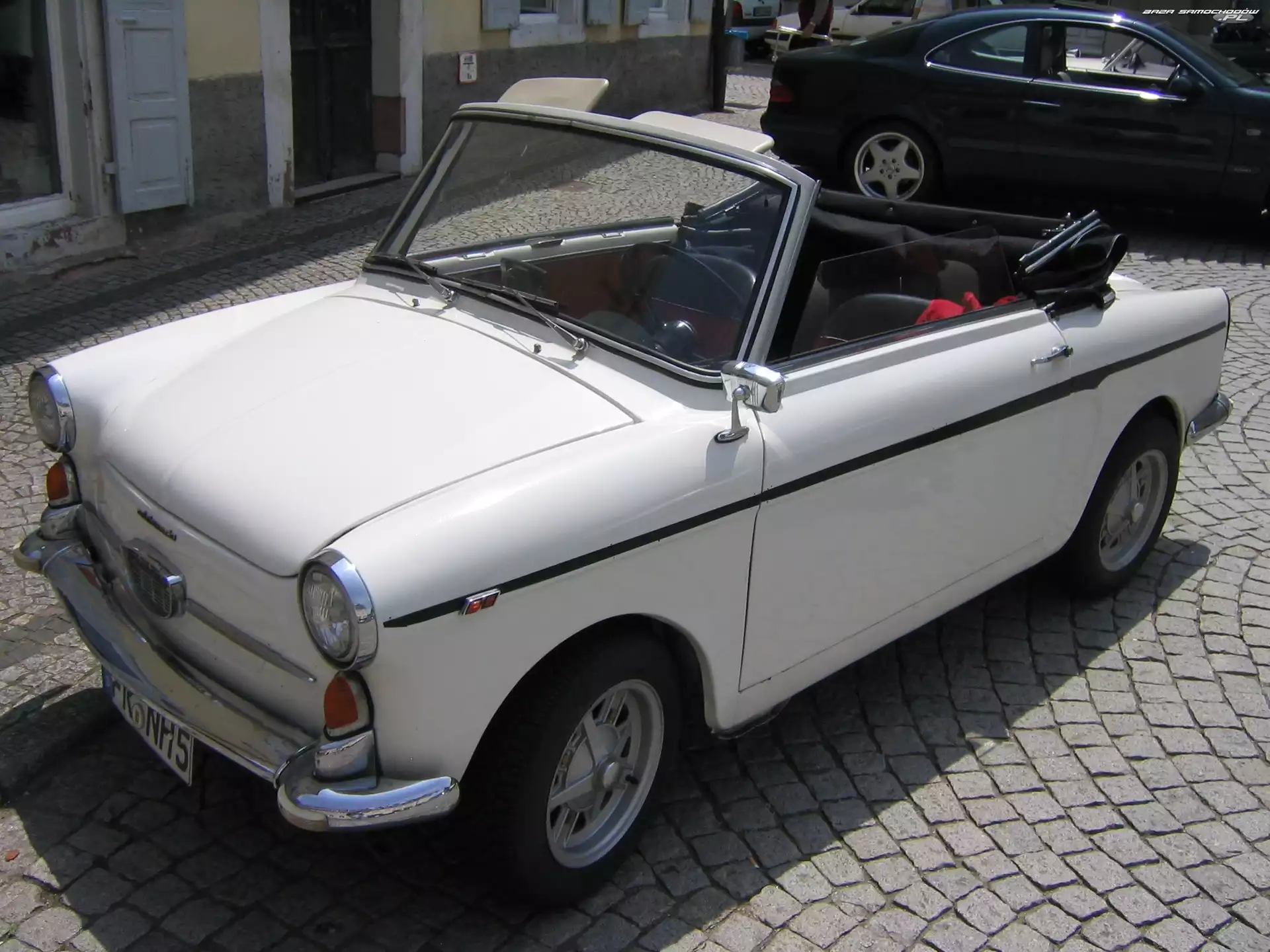 Dach, Rozkładany, Kabriolet, Biały, Autobianchi Bianchina