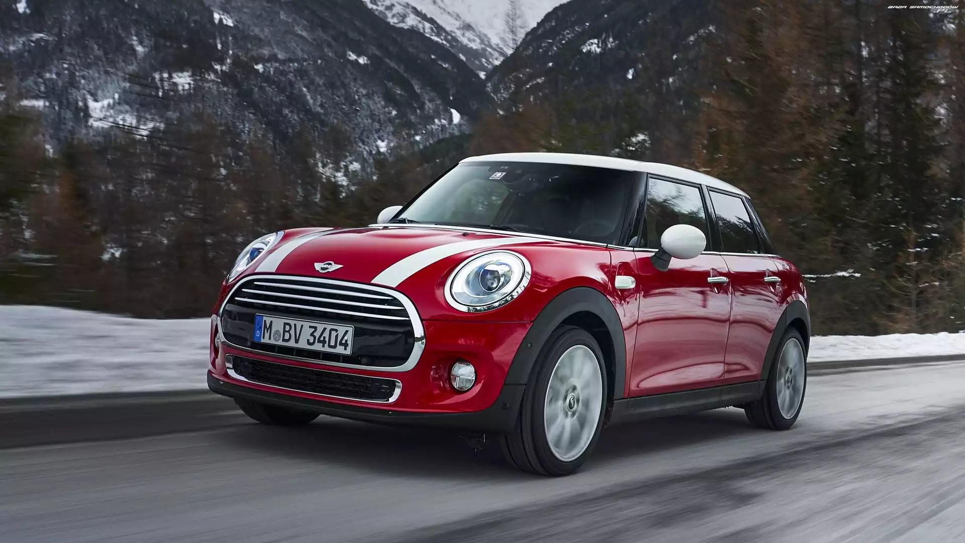 Góry, Droga, Mini Cooper D DCT, Czerwony, 2017