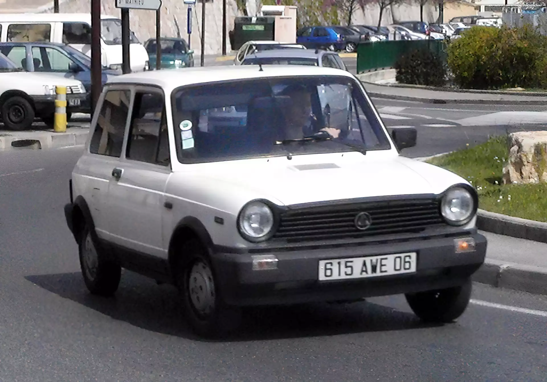 Droga, Bok, Autobianchi A112, Biały, Lewy