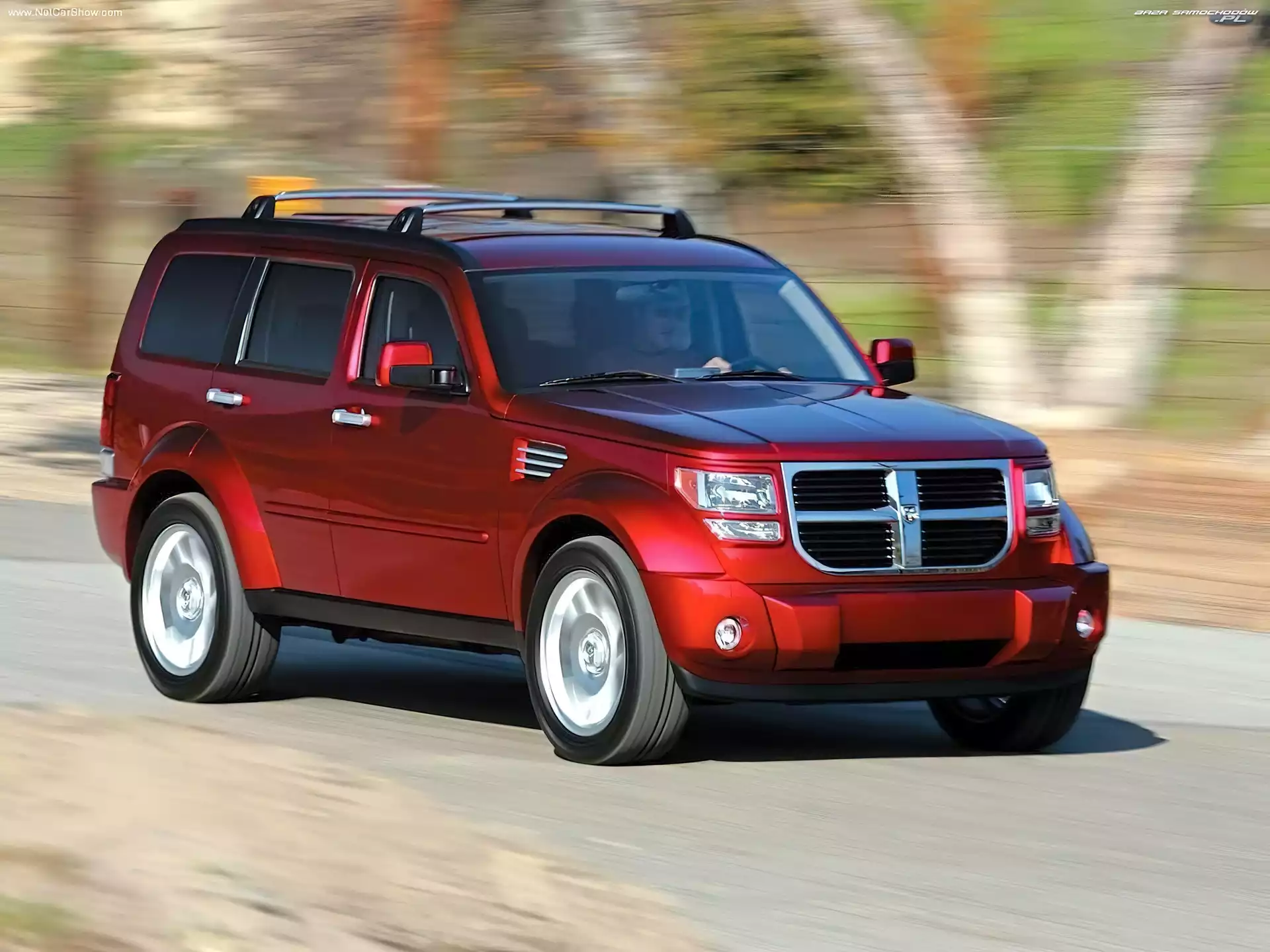 Droga, Dachowy, Dodge Nitro, Bagażnik
