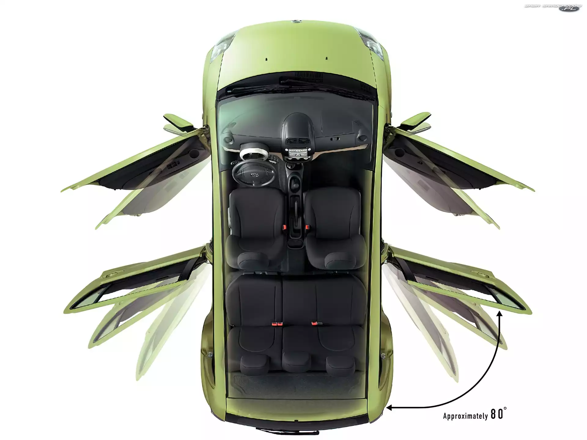 Drzwi, Daihatsu Sirion, Dach