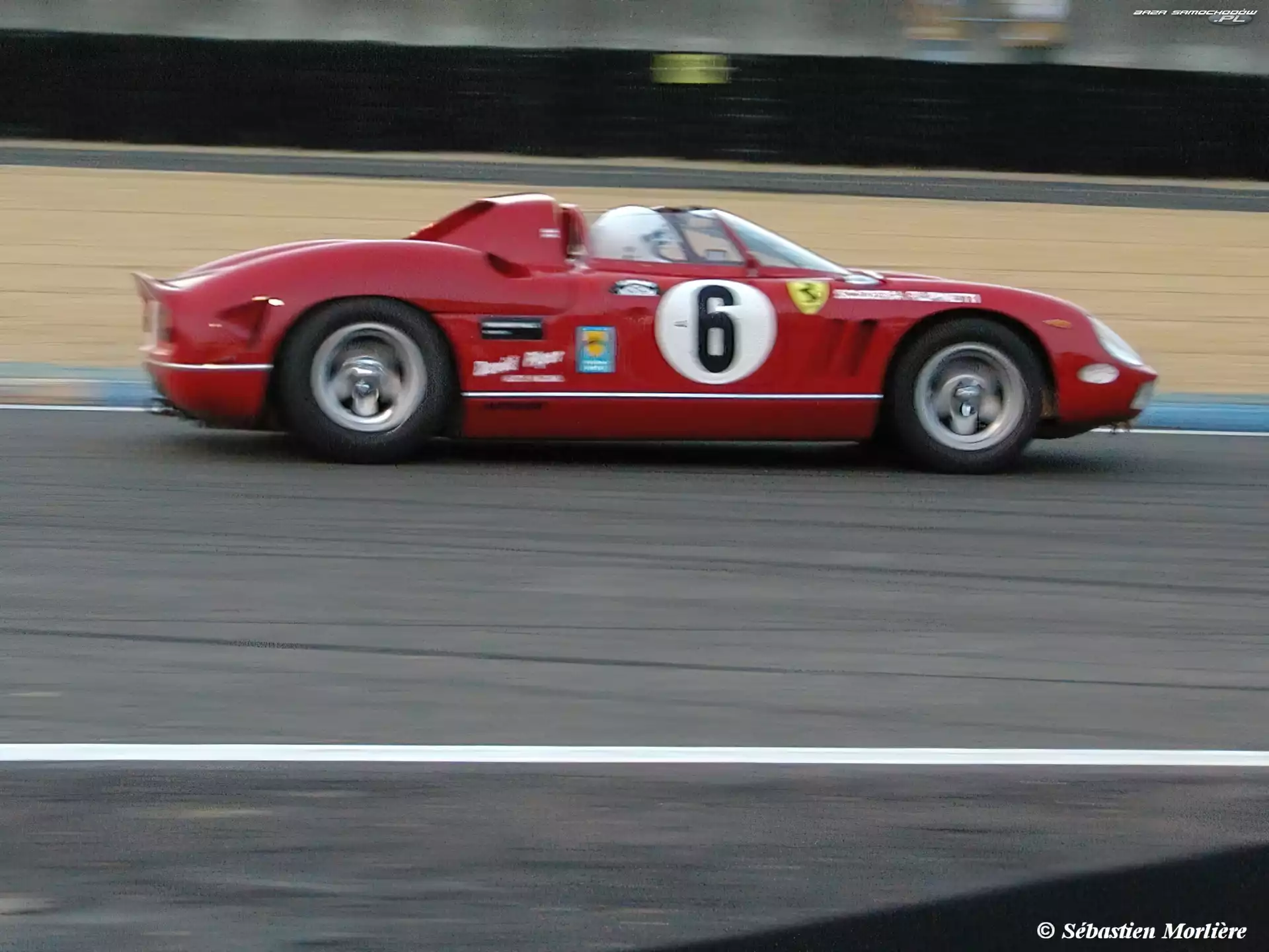 czerwony, Ferrari, koła