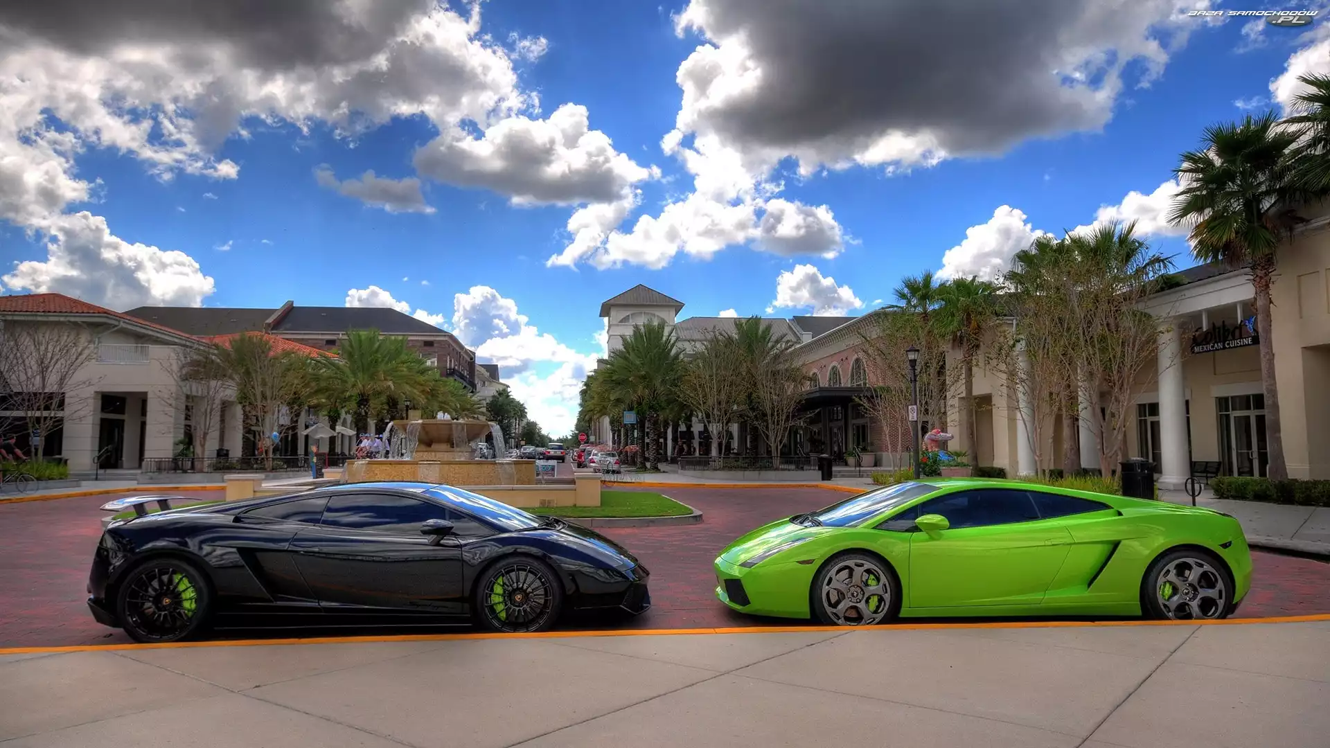 Gallardo, Fontanna, Lamborghini, Domy