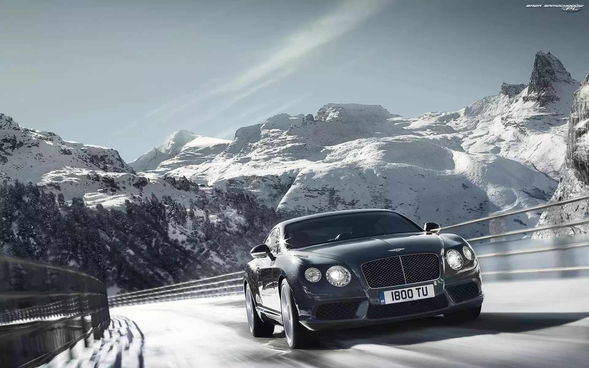 Góry, Bentley Continental, Droga