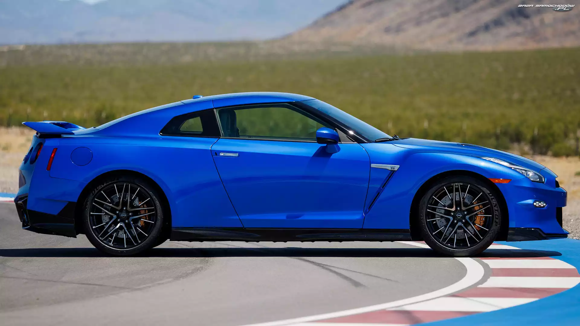Niebieski, Nissan, R35, GTR