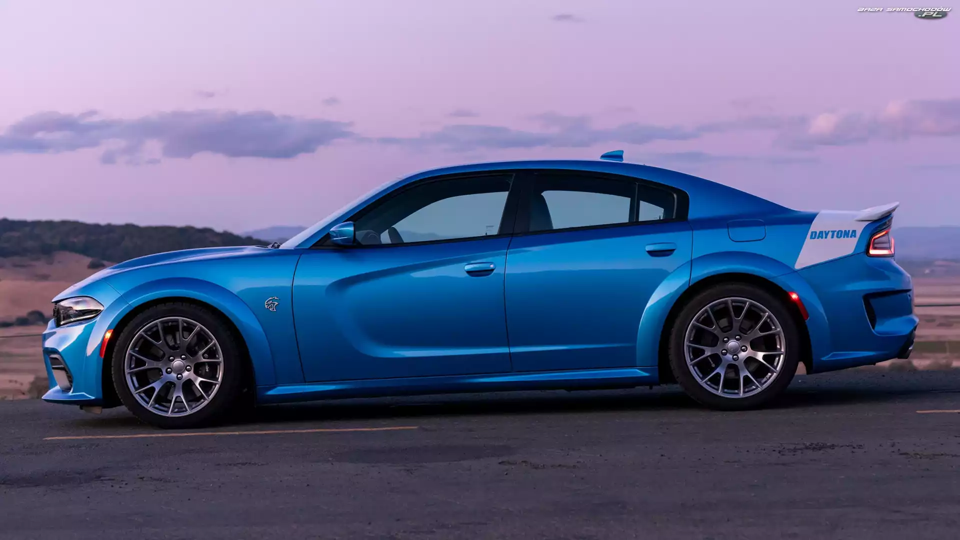 SRT Hellcat, Niebieski, Dodge Charger