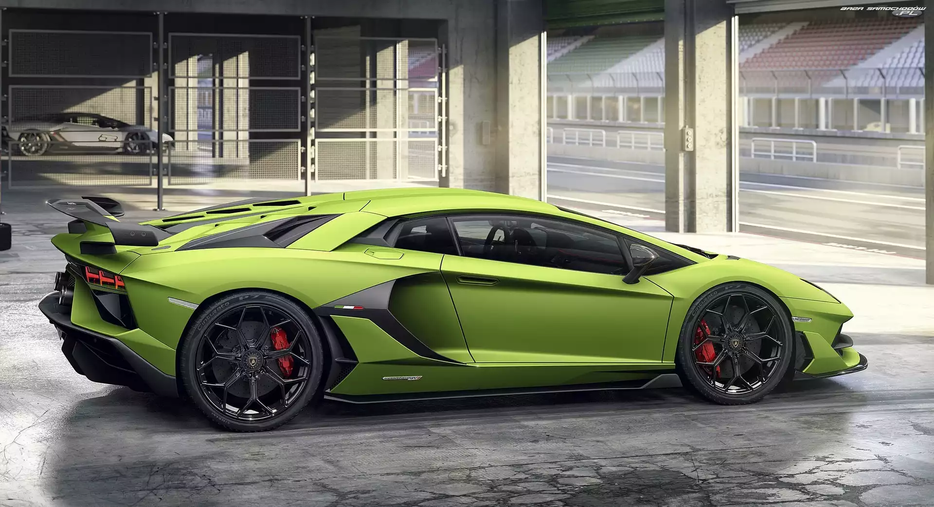 Lamborghini Aventador SVJ, Bok