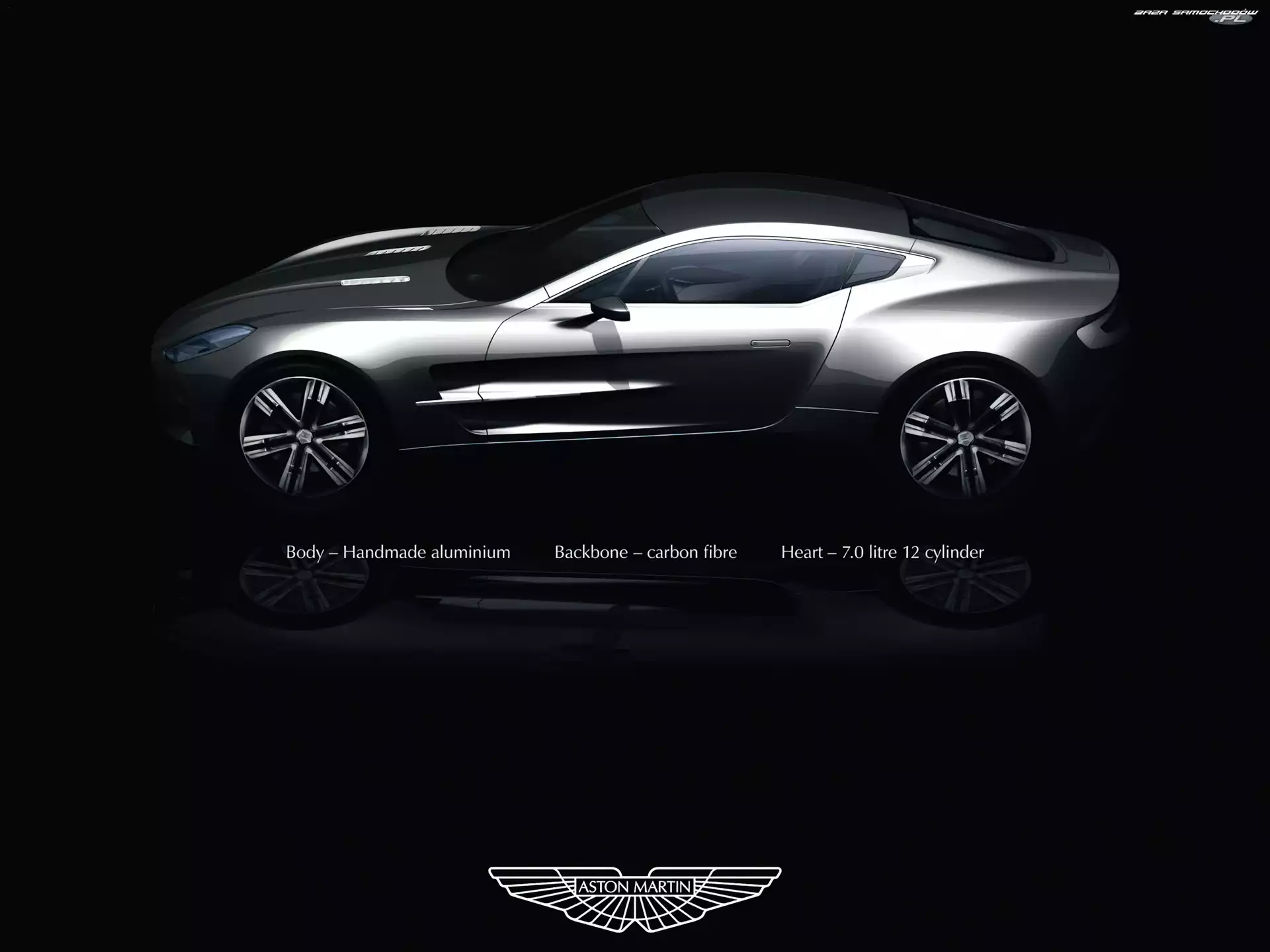 Logo, Aston Martin One-77, Reklama
