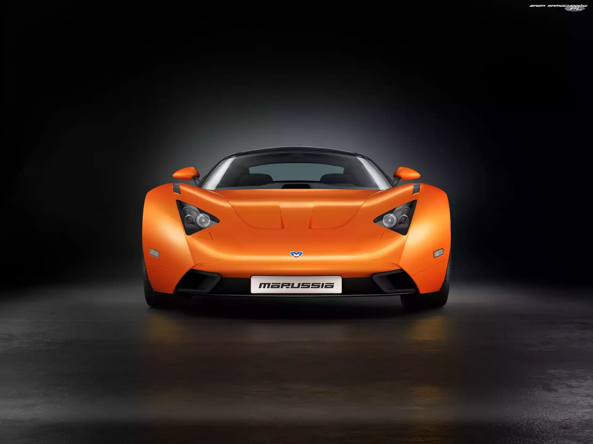 Maska, Pomarańczowa, Marussia B1