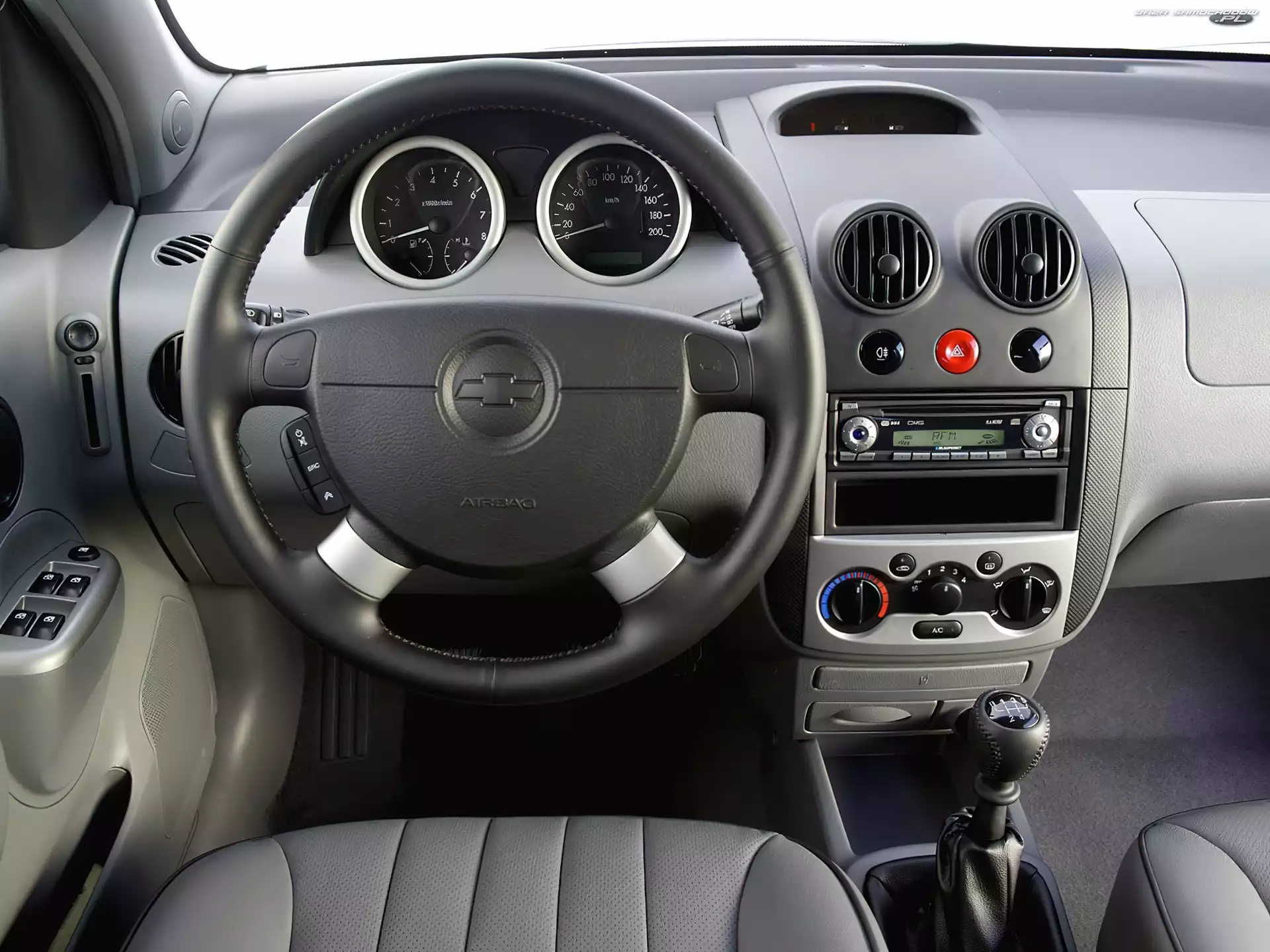 Nawiew, Chevrolet Kalos, Wnętrze