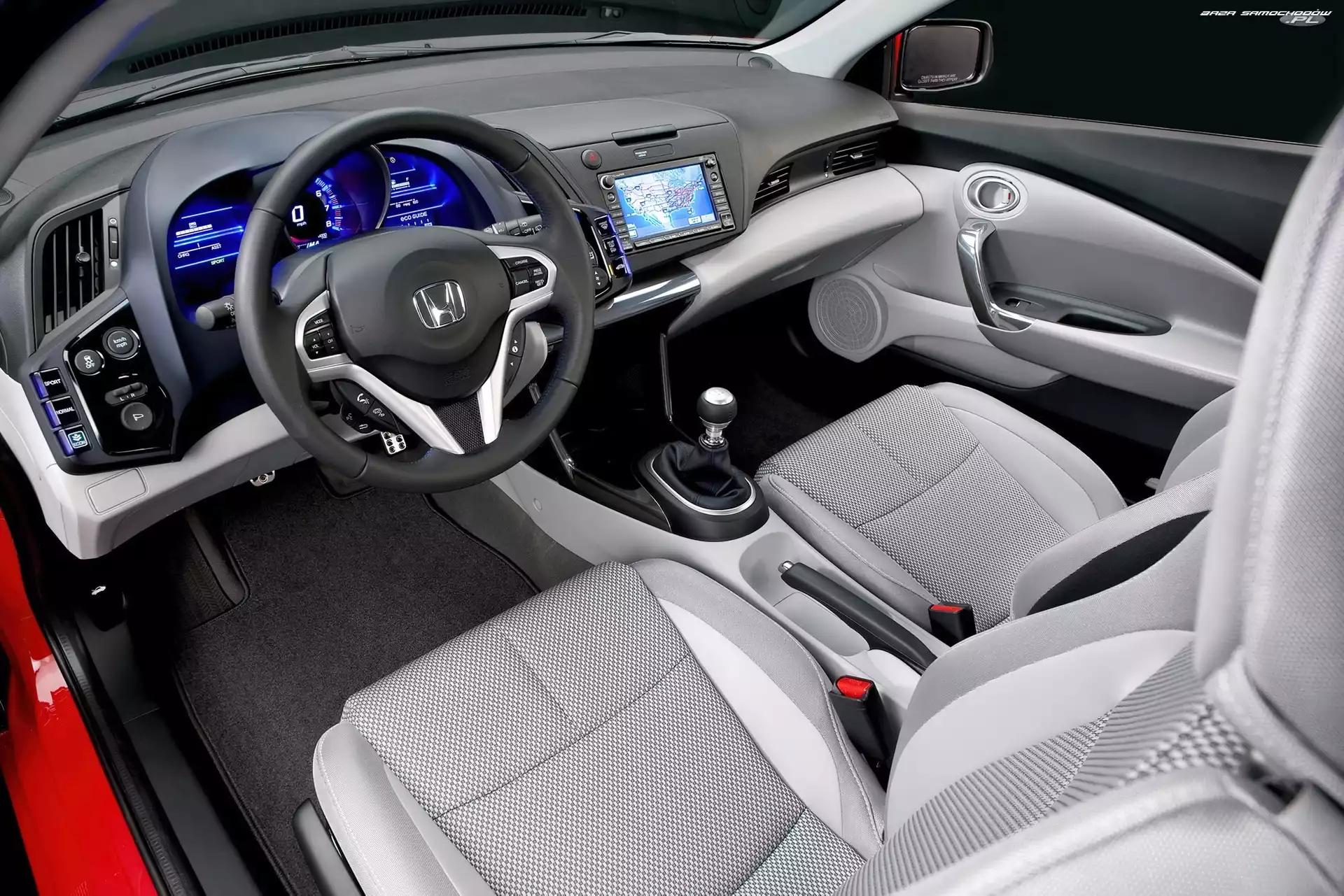 Honda CR-Z, Nawigacja, Kierowcy, Fotel