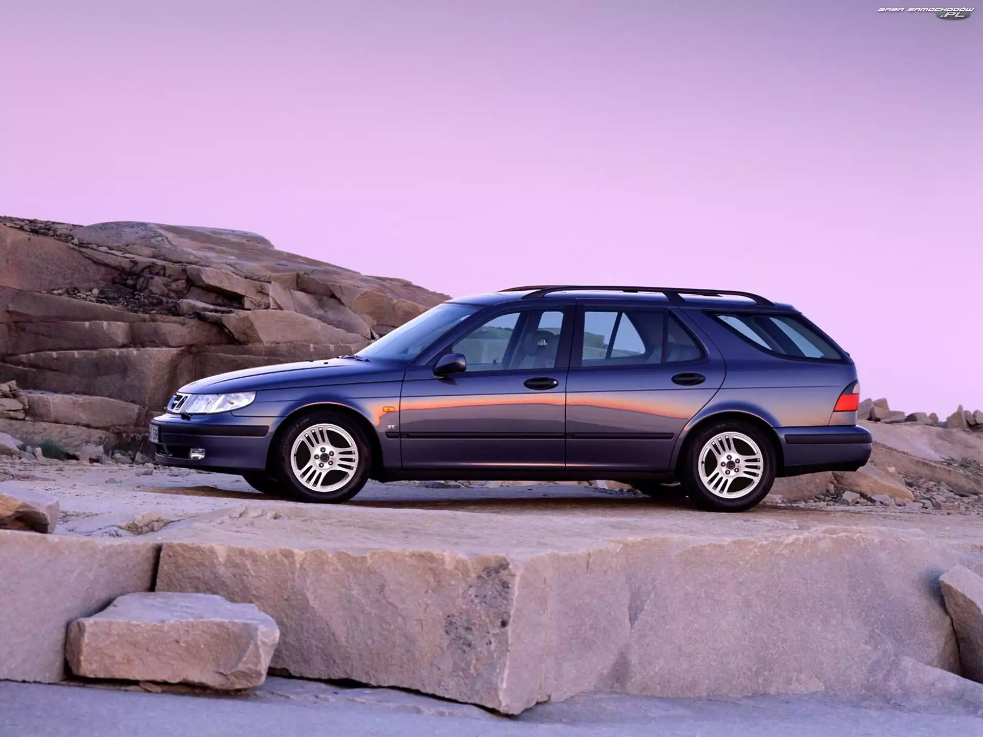 niebieski metalik, Saab 9-3, Kombi