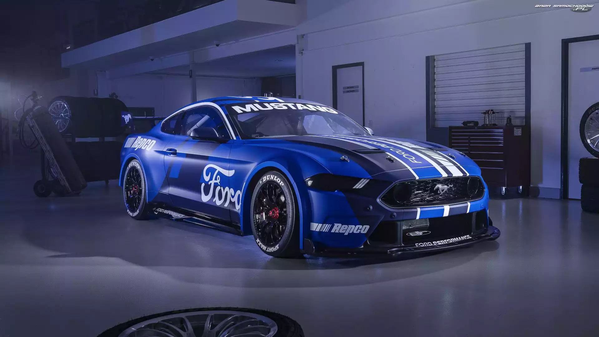 Ford Mustang GT, Niebieski