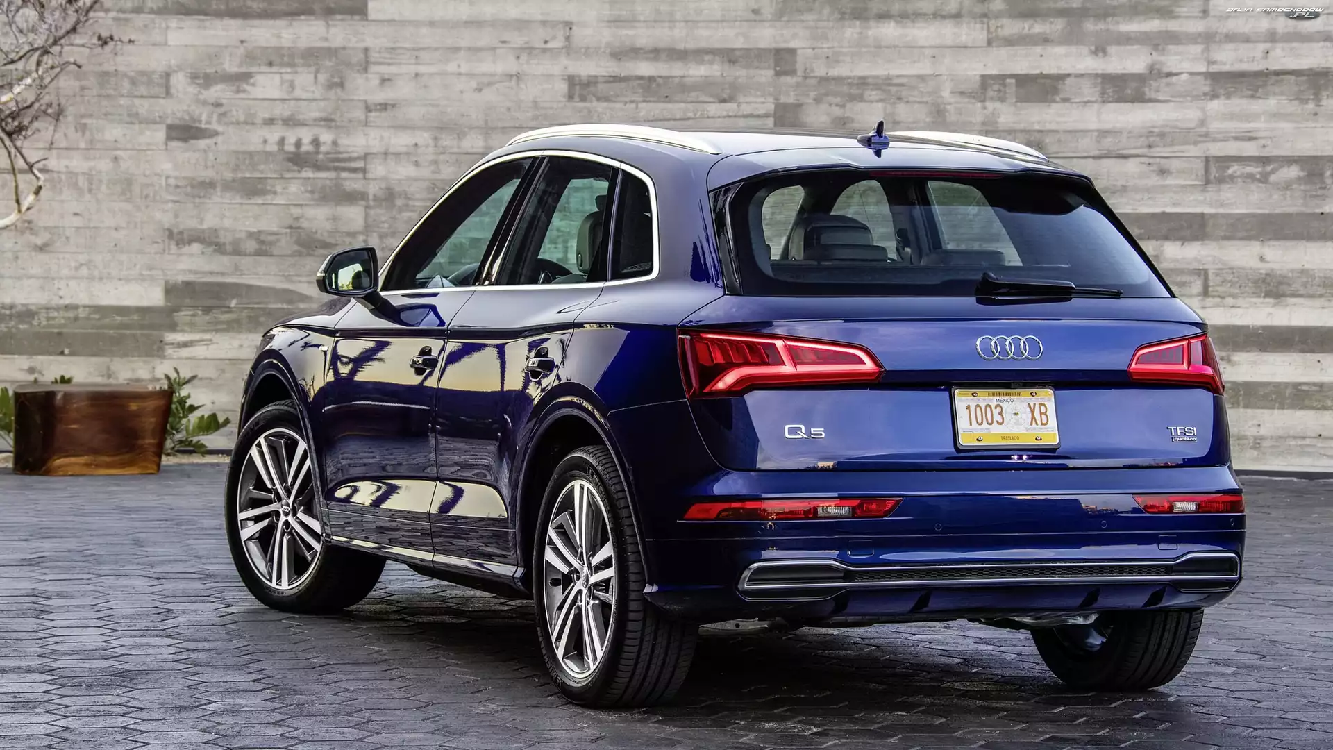 2017, Niebieskie, Audi Q5 2.0 TFSI Quattro
