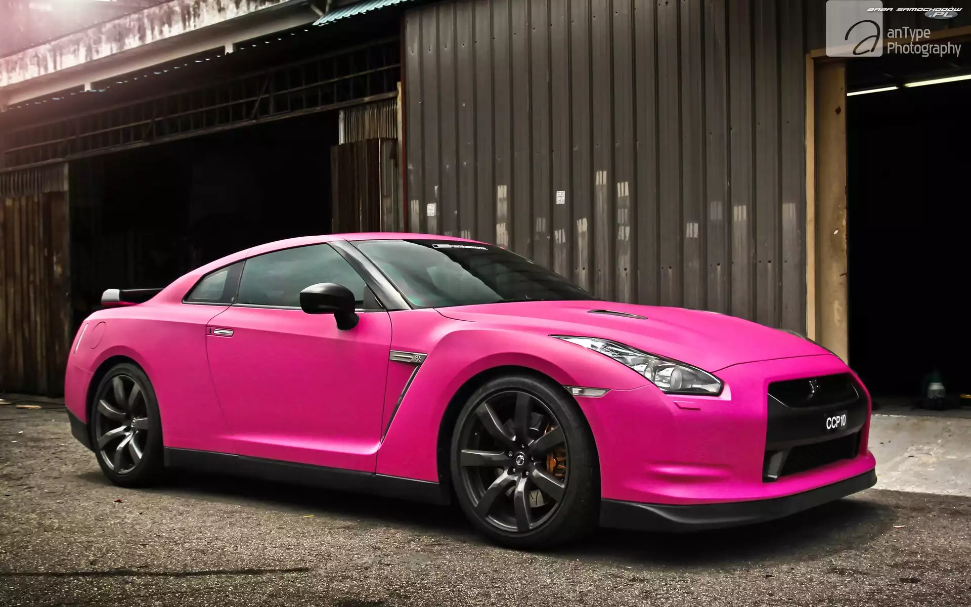 Różowy, Nissan, GTR