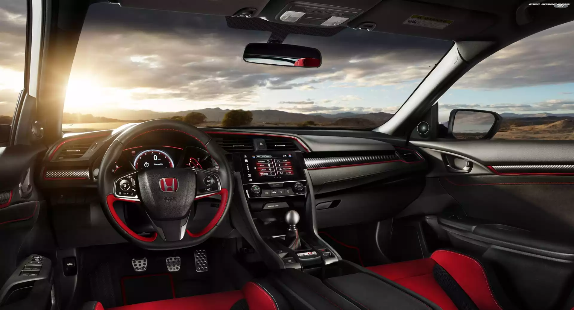2017, Okno, Honda Civic Type R, Kokpit