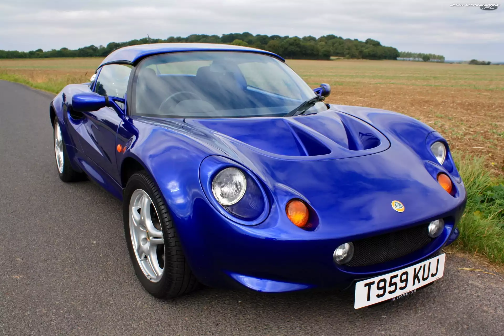 Pole, Lotus Elise, Droga, Niebieski