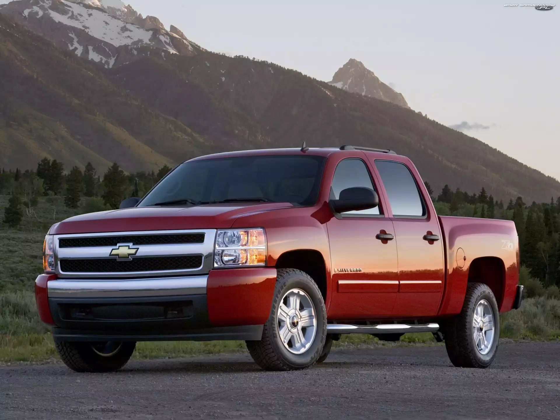 Progi, Bordowy, Chevrolet Silverado