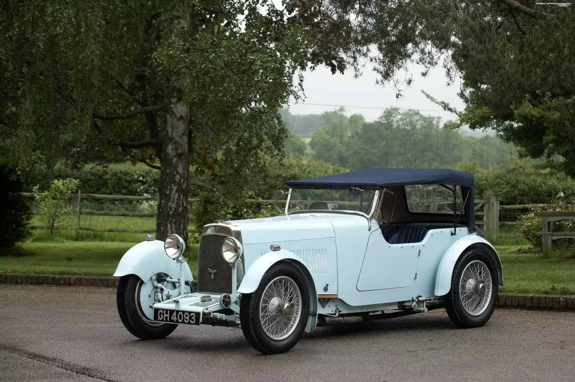 Retro, Samochód, Aston Martin