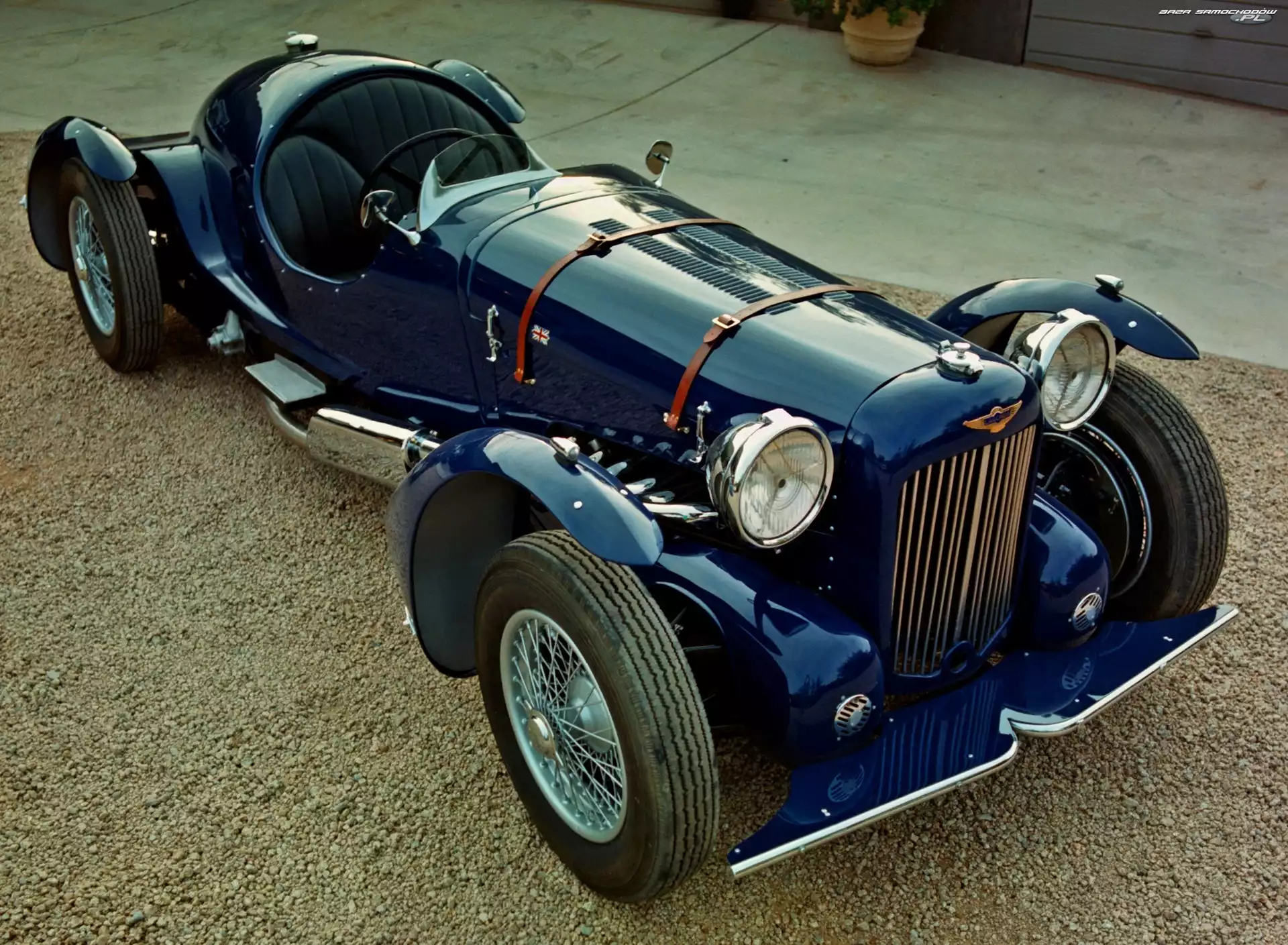 Samochód Zabytkowy, Granatowy, Aston Martin