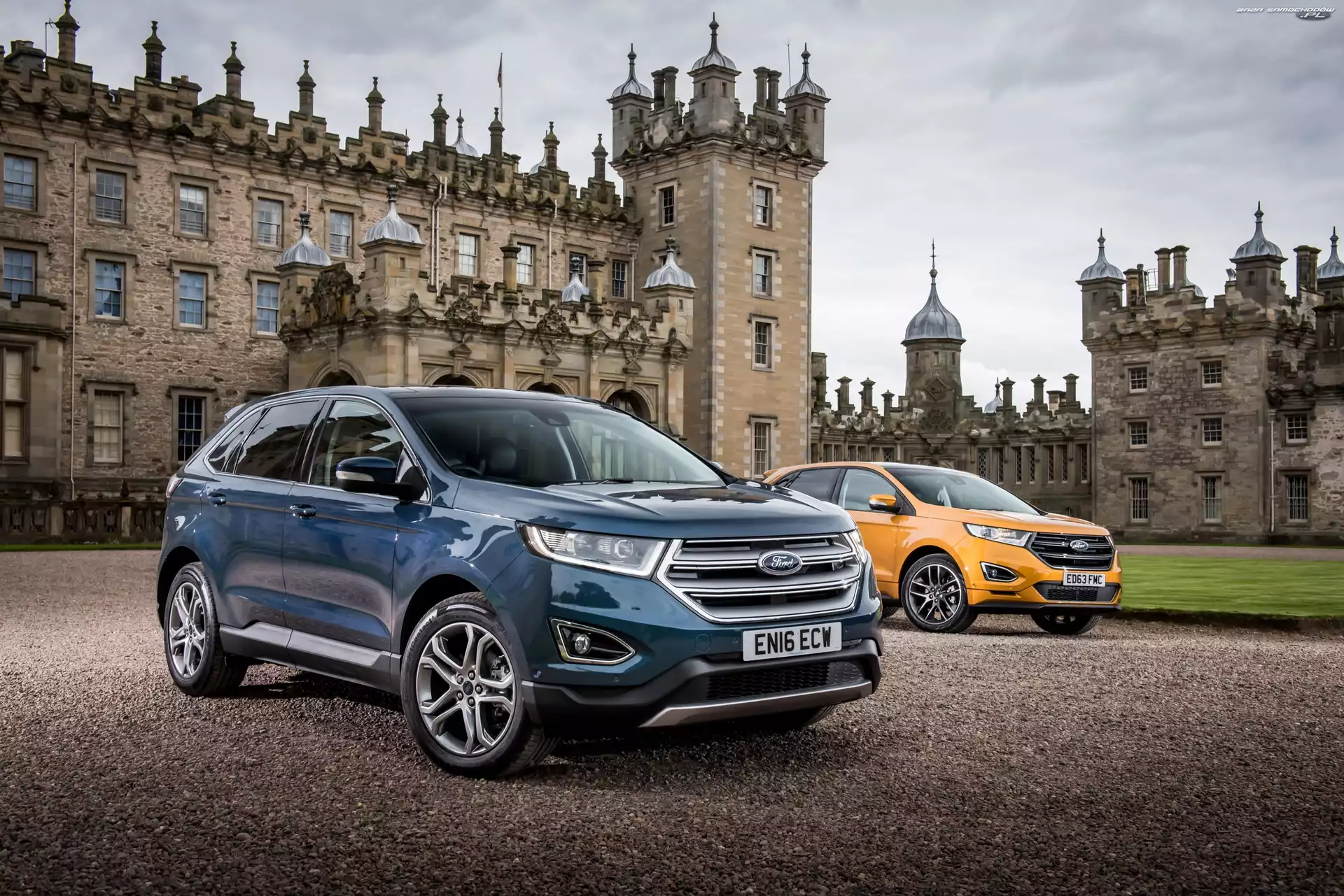 Zamek Floors Castle, 2016, Samochody, Dwa, Ford Edge Sport