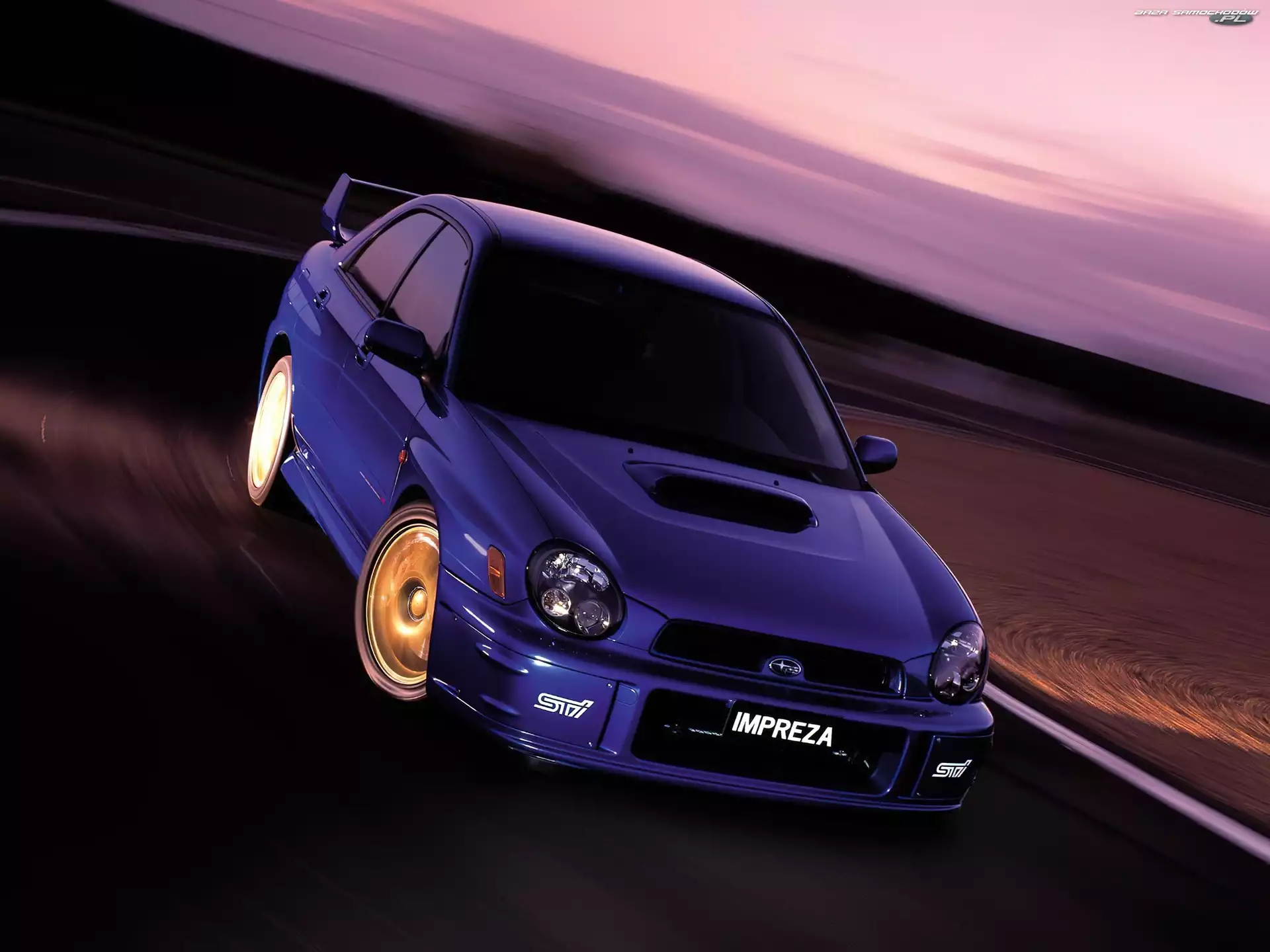 STI, Fioletowy, Subaru Impreza