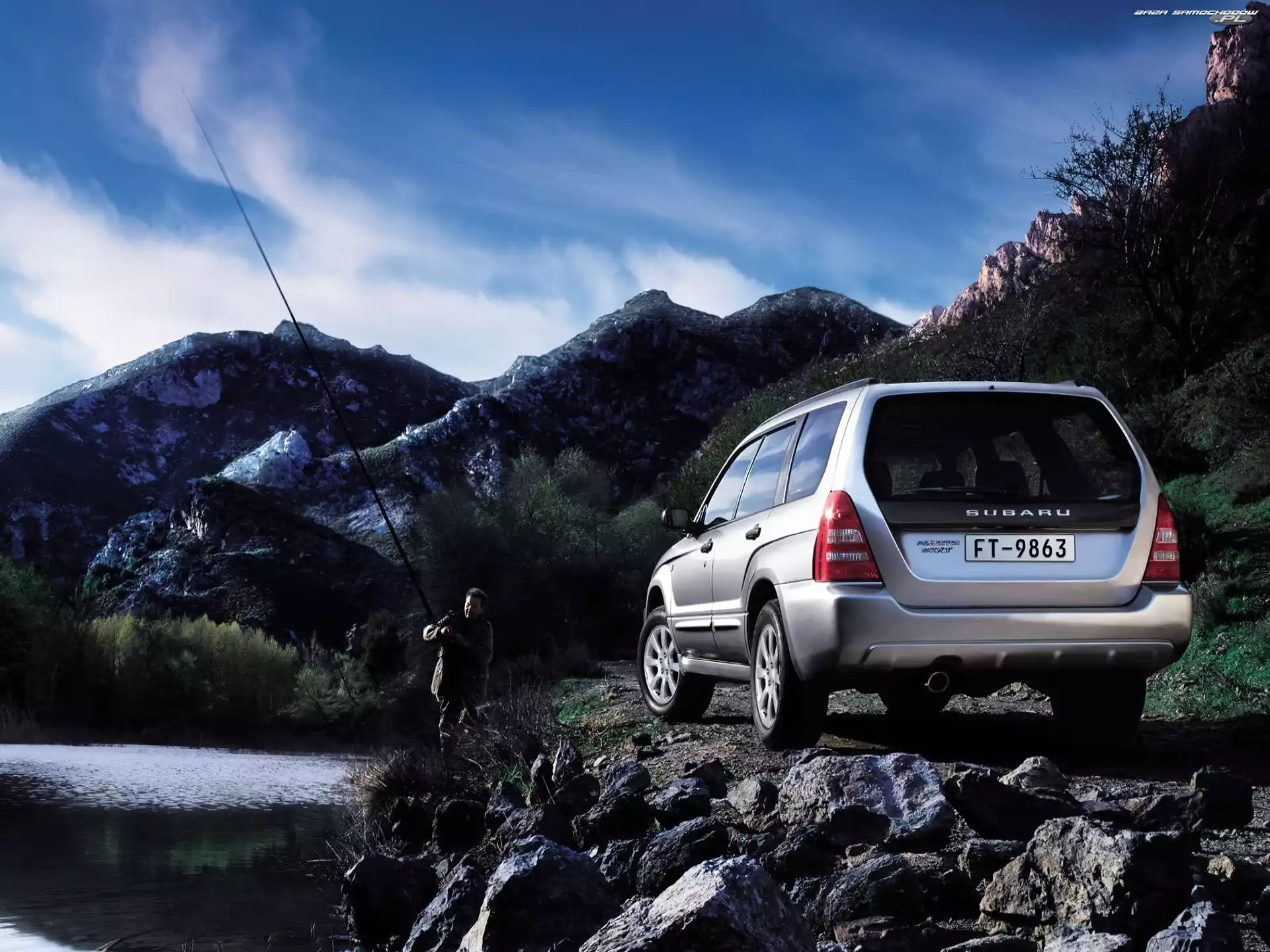 Wędkarz, Subaru, Forester