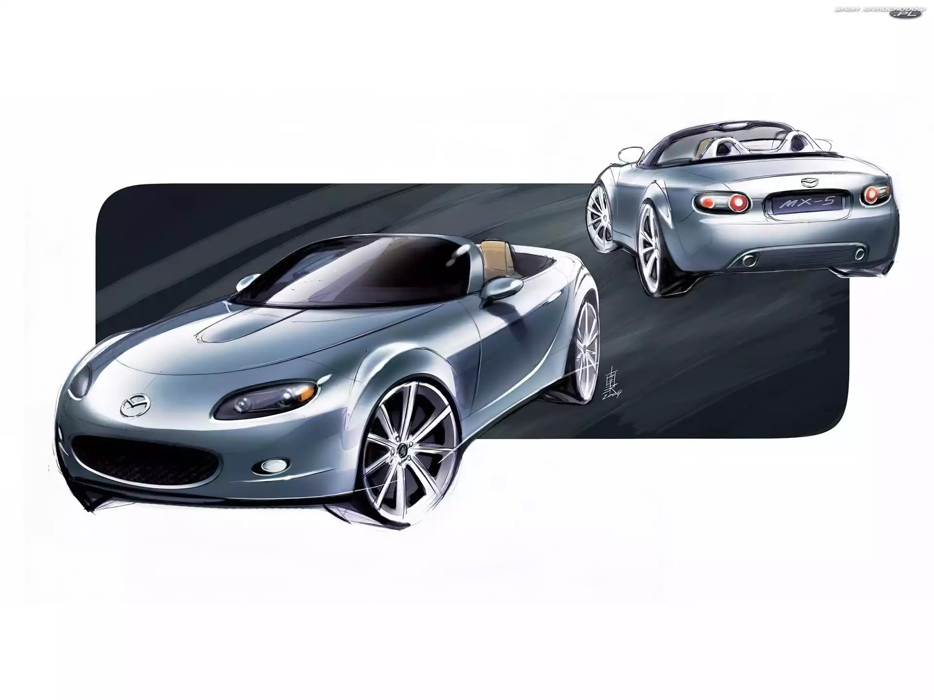 Mazdy mx-5, Szkice