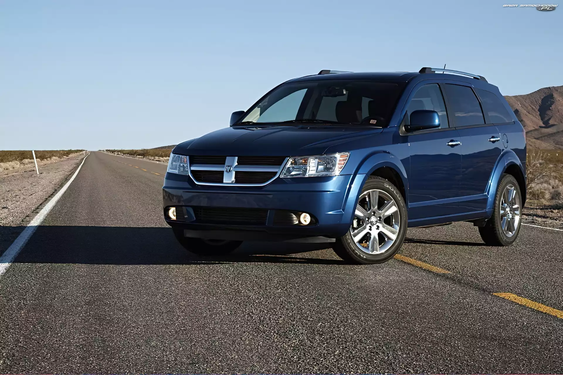 Szosa, Granatowy, Dodge Journey
