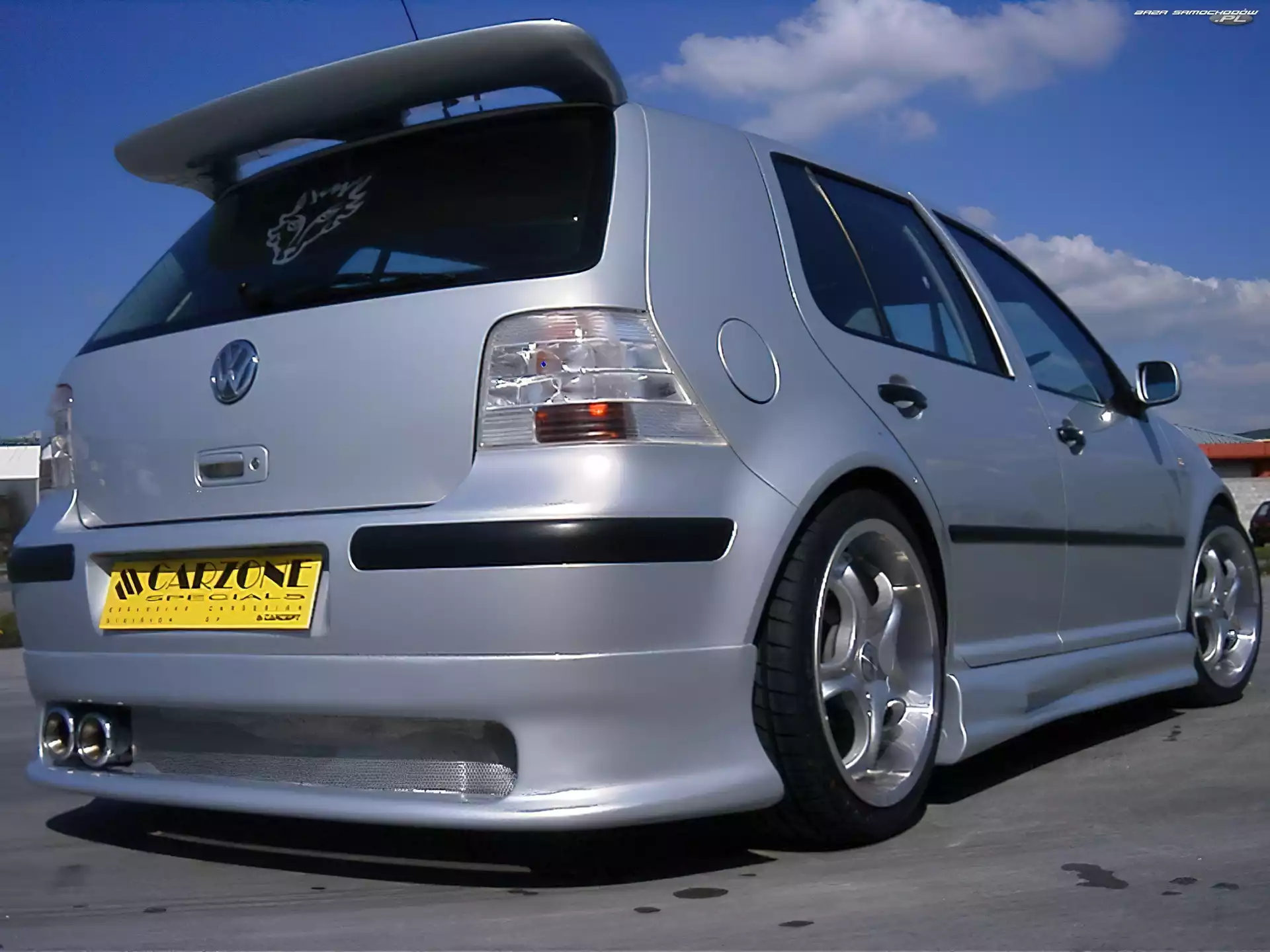 Volkswagen Golf 4, TUNING, Srebrny