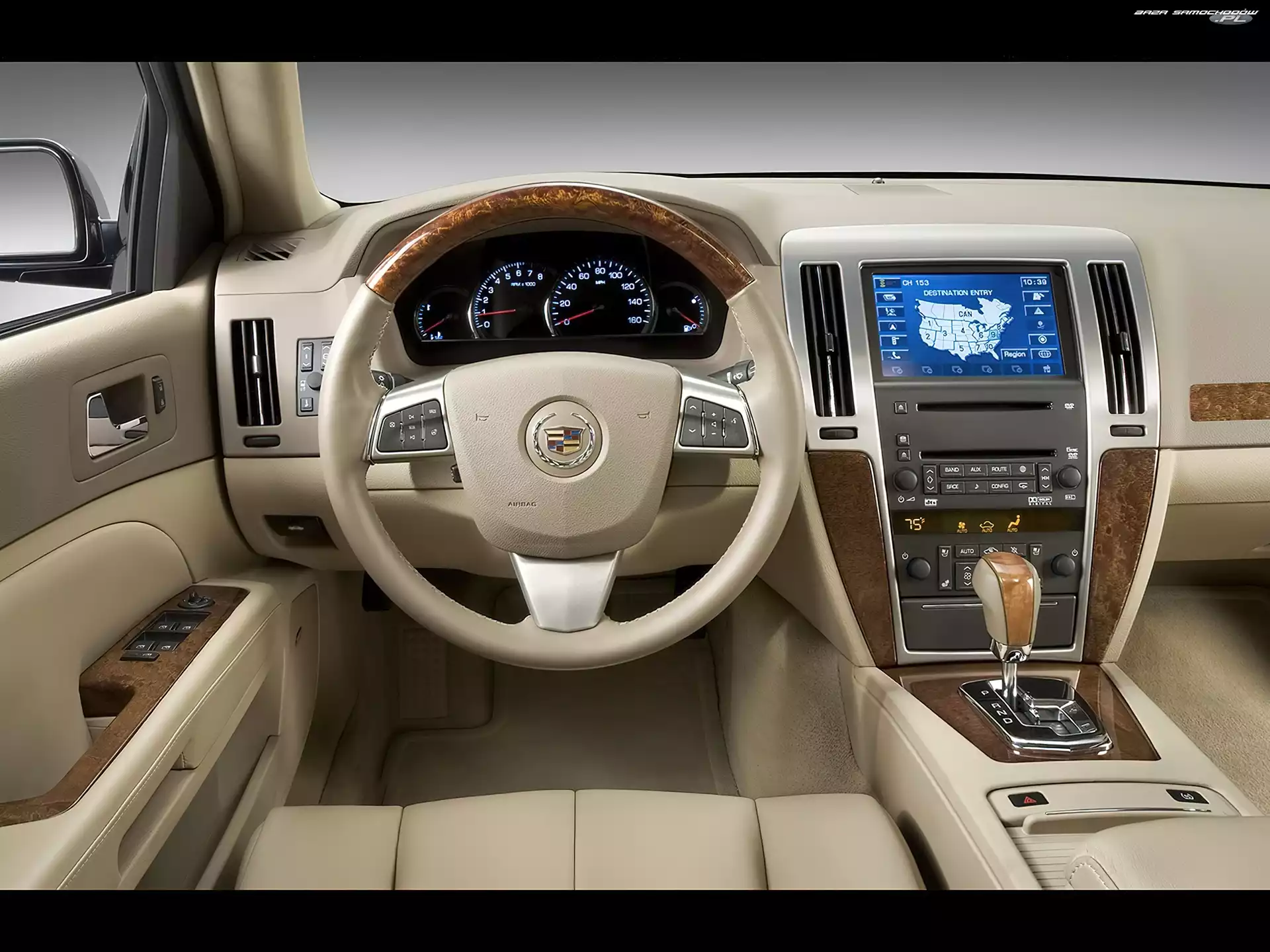 Wnętrze, Cadillac STS, Beżowe