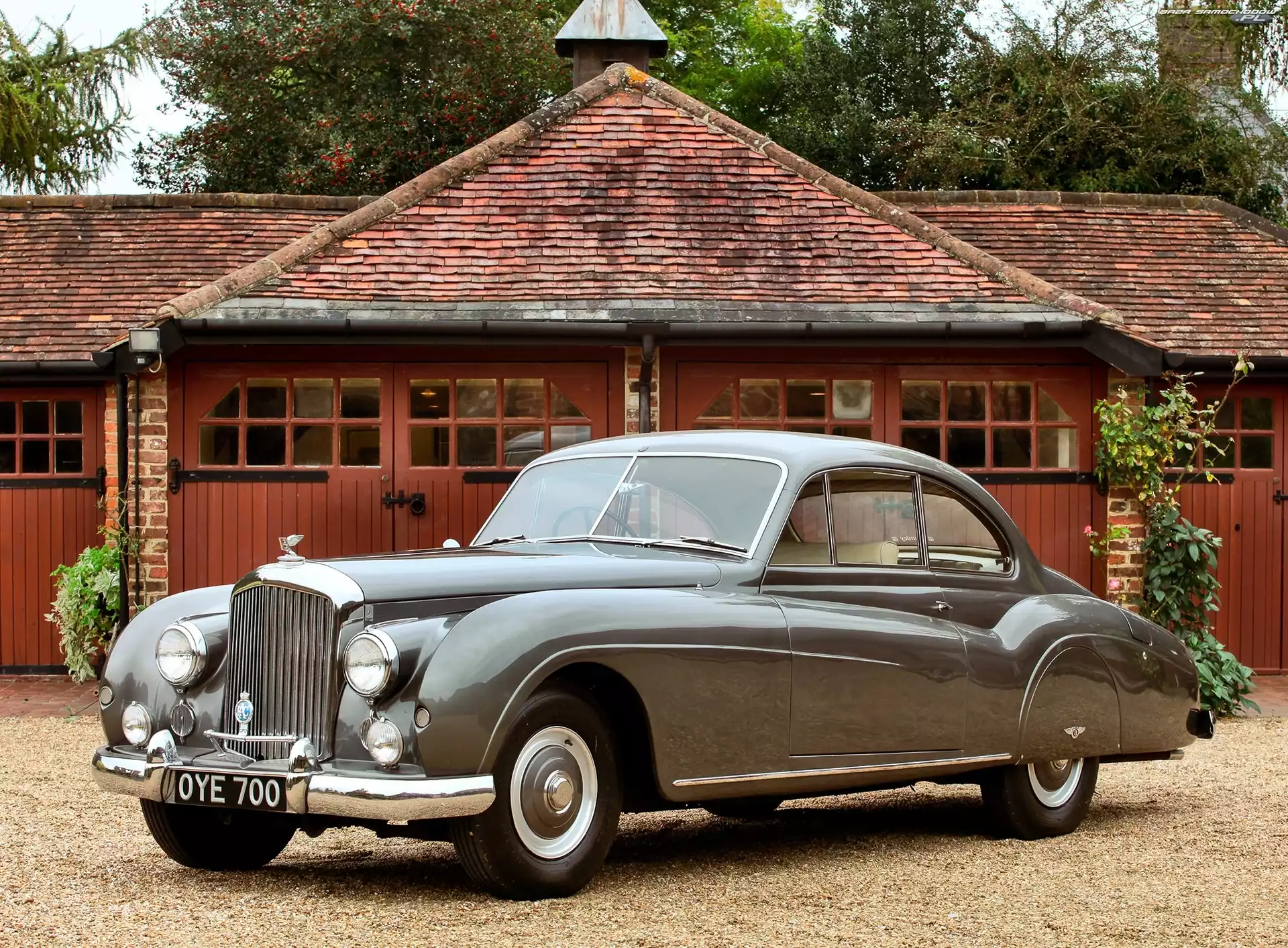 Samochód Zabytkowy, Szary, Bentley R-Type Coupe