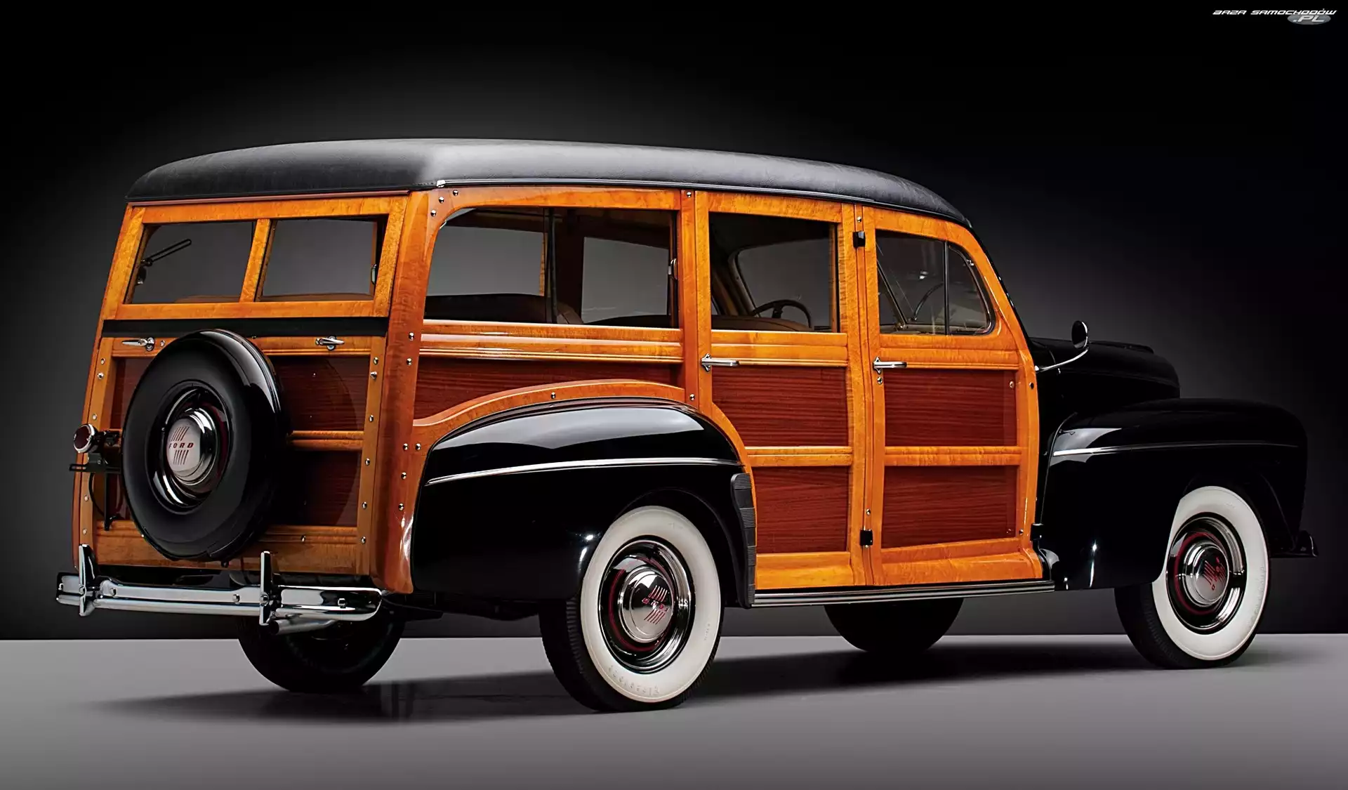 1946, Zabytkowy, Ford V8 Super Deluxe Station Wagon